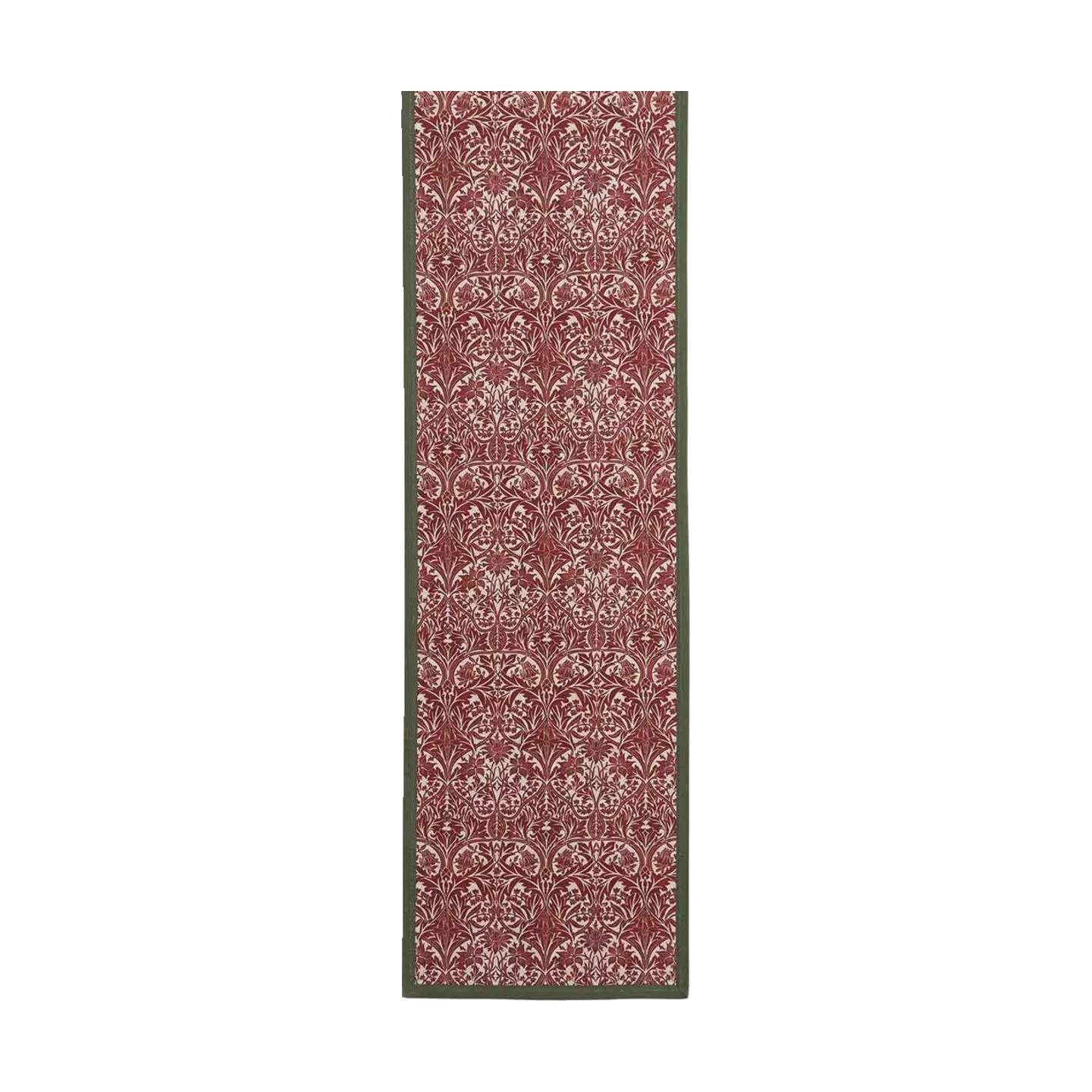 Spode Duge Morris & Co. Bordløber i Rød/grøn/hvid, 1