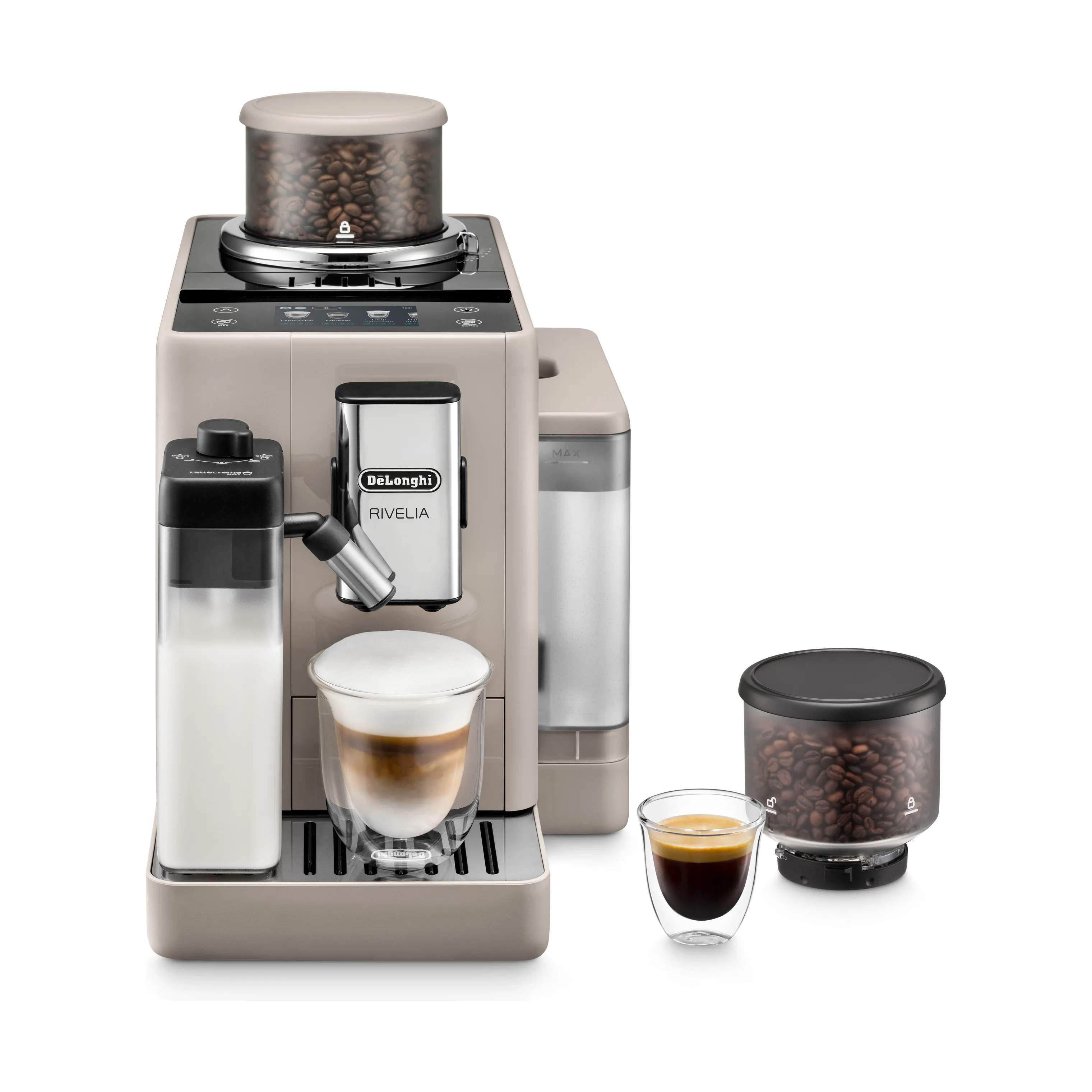 DeLonghi Espressomaskiner Rivelia EXAM440.55.BG i Beige, 1
