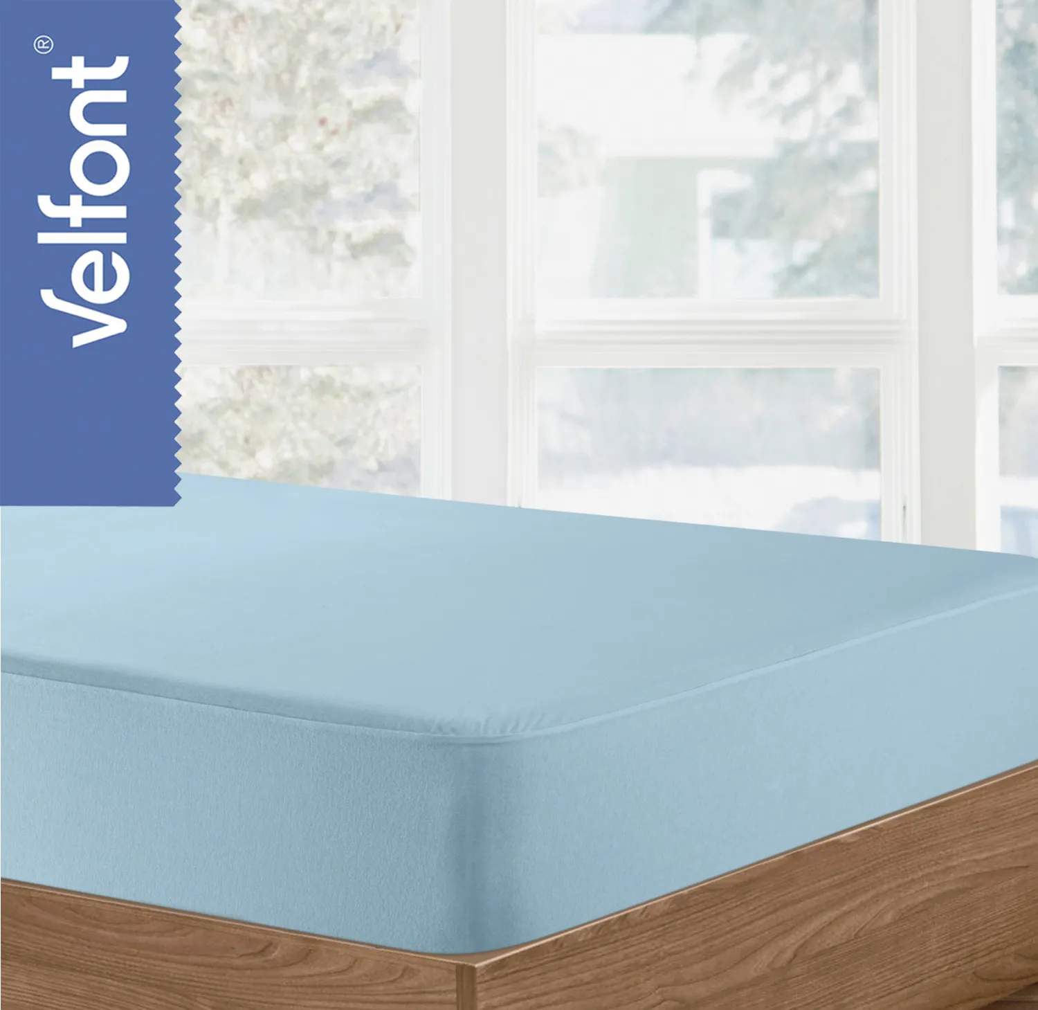 Velfont Lagner Vådliggerlagen i Powder blue , B90 x L200 cm, 2