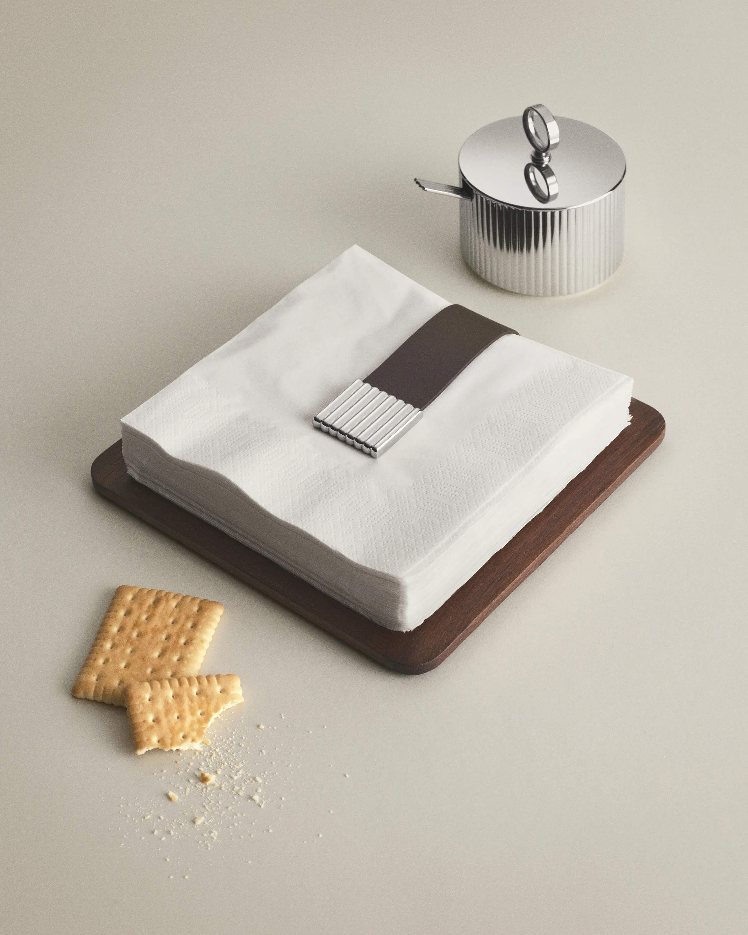 Georg Jensen Servietringe og -holdere Bernadotte Servietholder i Brun, 2