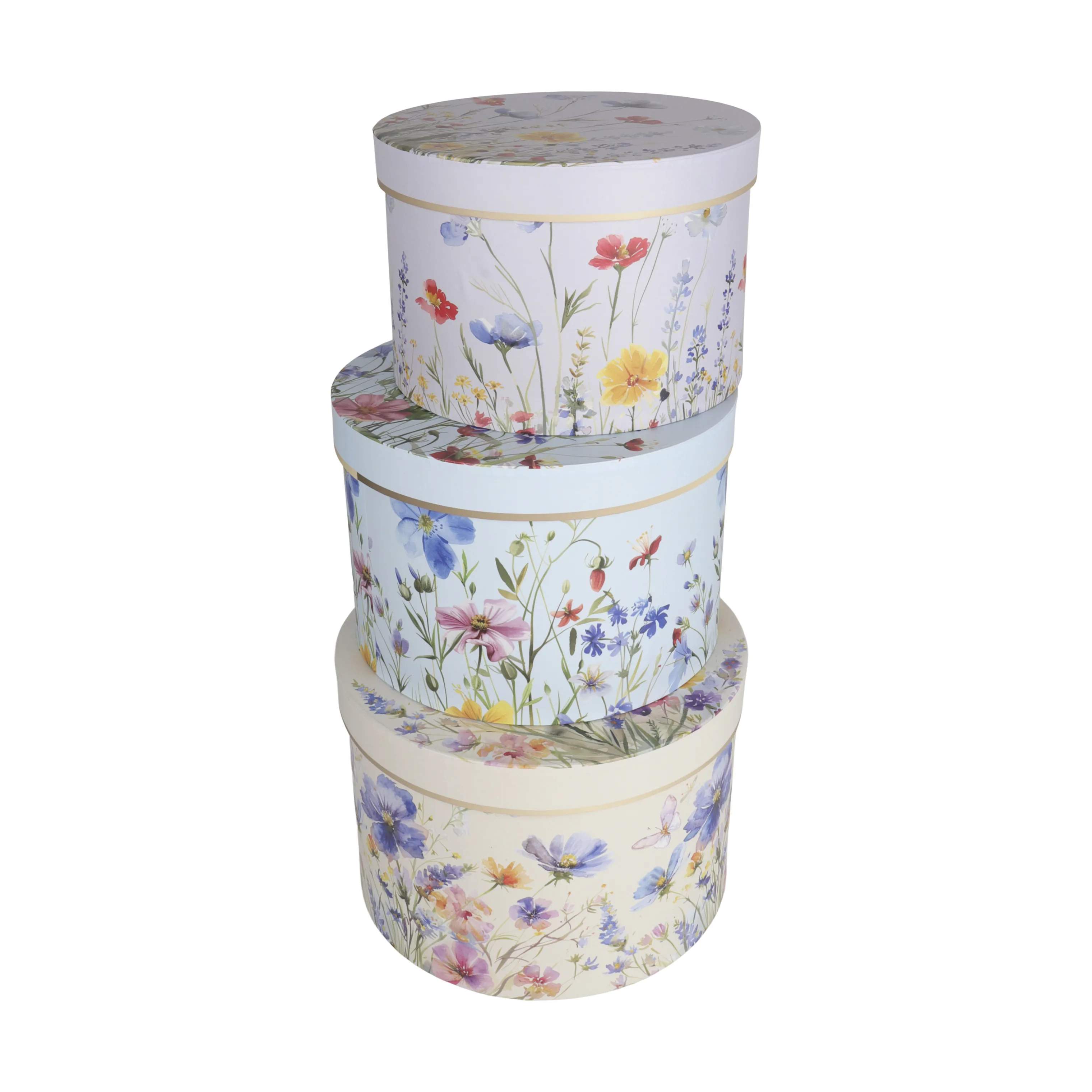 CASA Living Kasser Æske - 3 stk. i Lysegul, 1