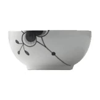 Royal Copenhagen Skåle Sort Mega Riflet Skål i Sort/hvid, 13 cm, 4