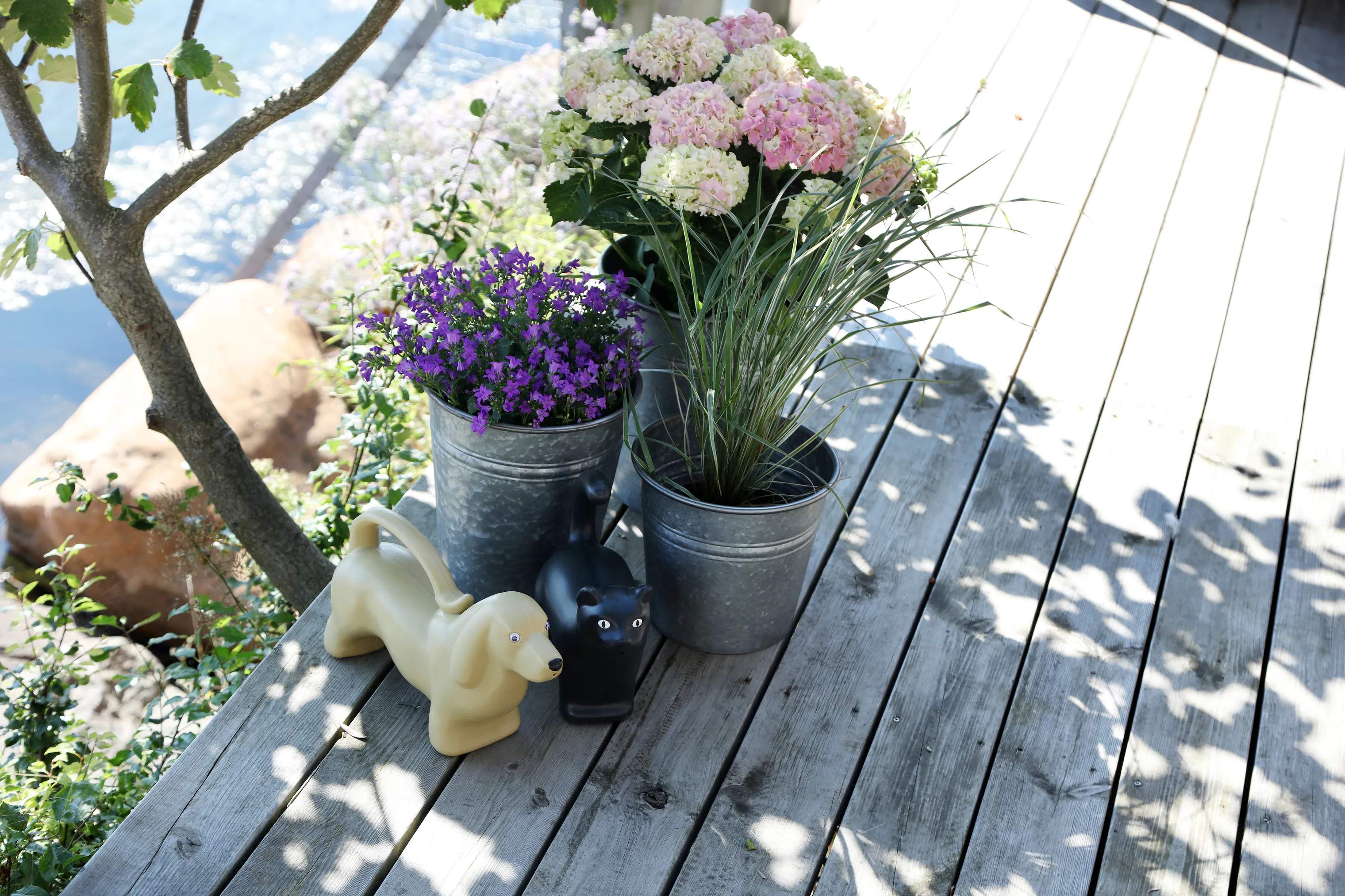 CASA Living Plantekrukker Urtepotte i Zink, 25 cm, 2