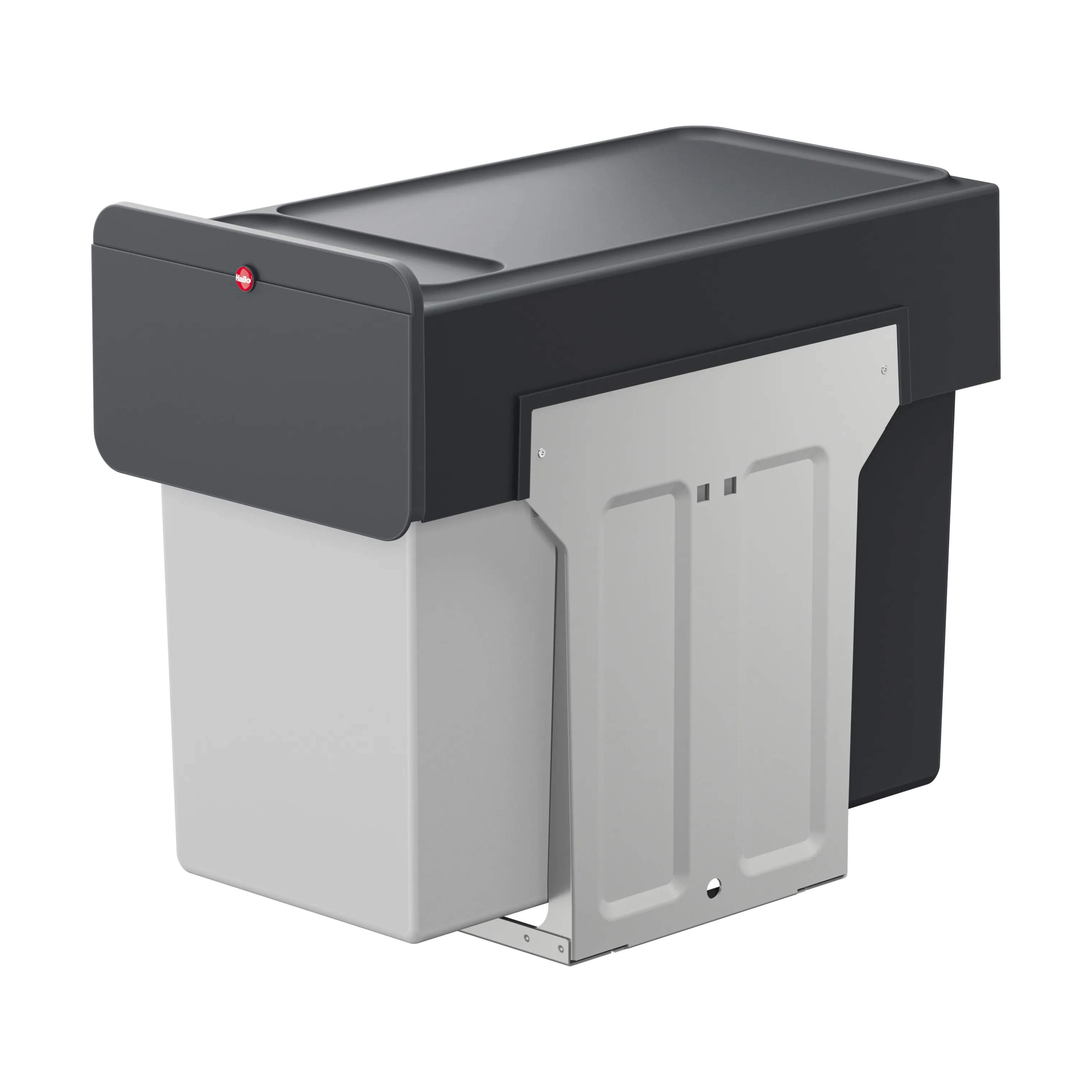 Hailo Spande uden pedal Hailo Affaldssystem i Sort/grå3, 10 L, 1