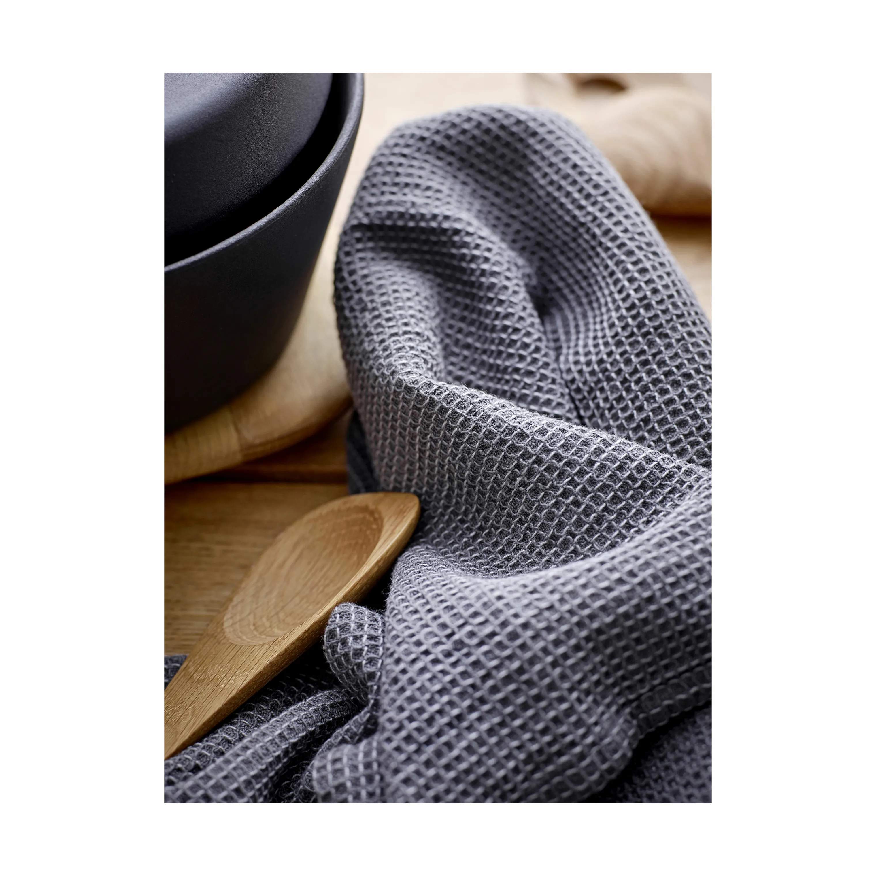 Södahl Håndklæder Waffle Håndklæde i Grey, B50 x L70 cm, 2
