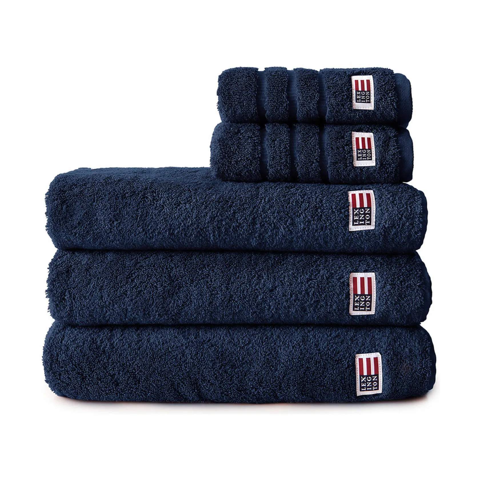 Lexington Håndklæder Icons Original Håndklæde i Navy, B70 x L130 cm, 2