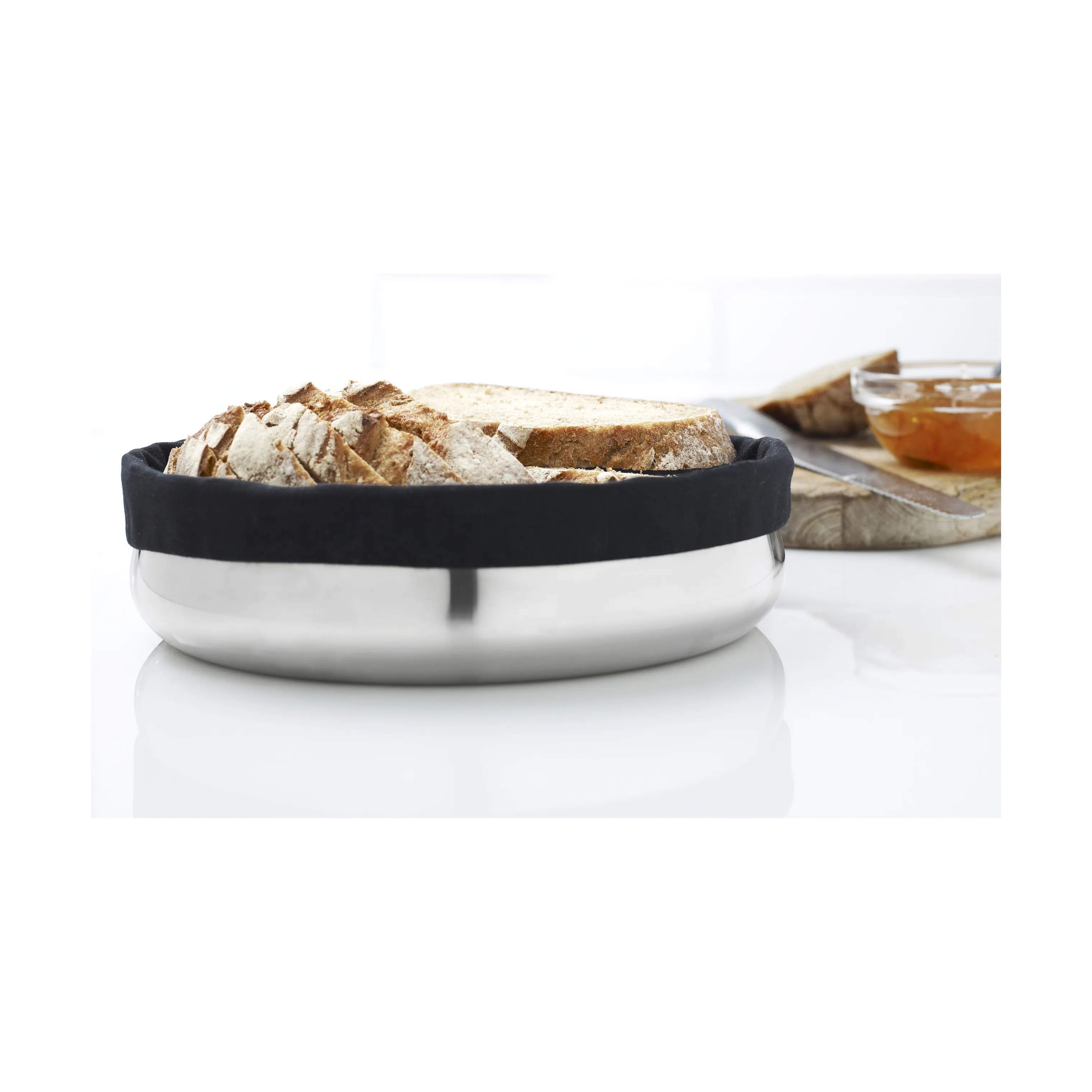 erik bagger a/s Brødkurve Timeless Brødskål i Stål/Sort, 24 cm, 3