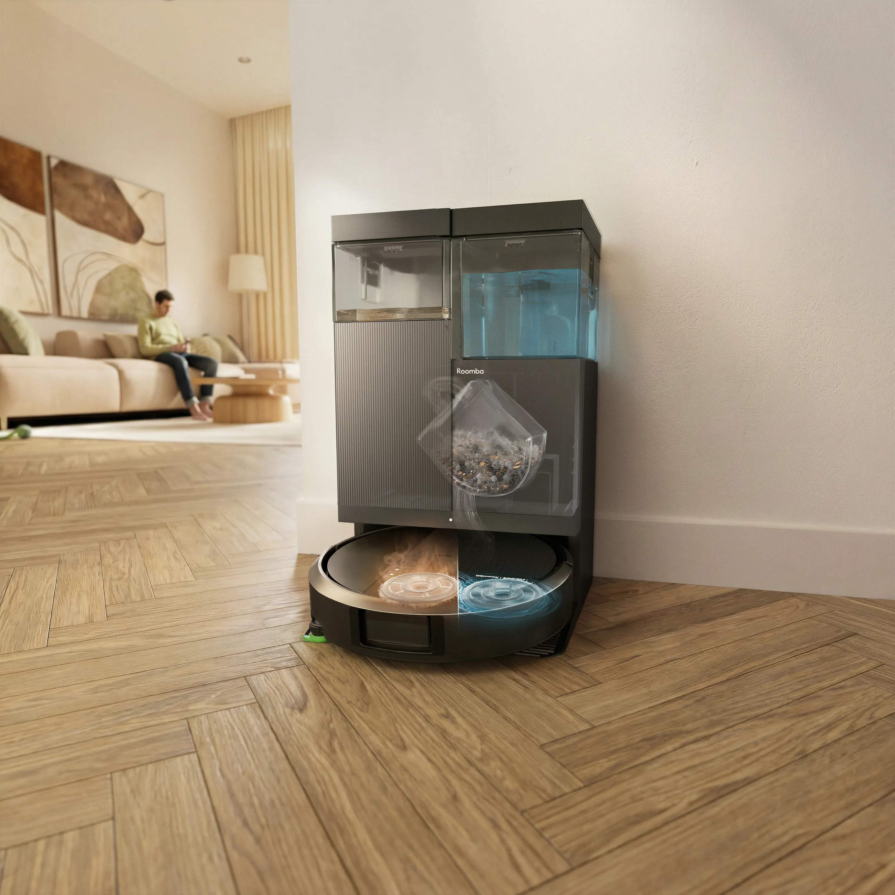 iRobot Robotstøvsugere Roomba Combo Robotstøvsuger 415 i Sort, 3