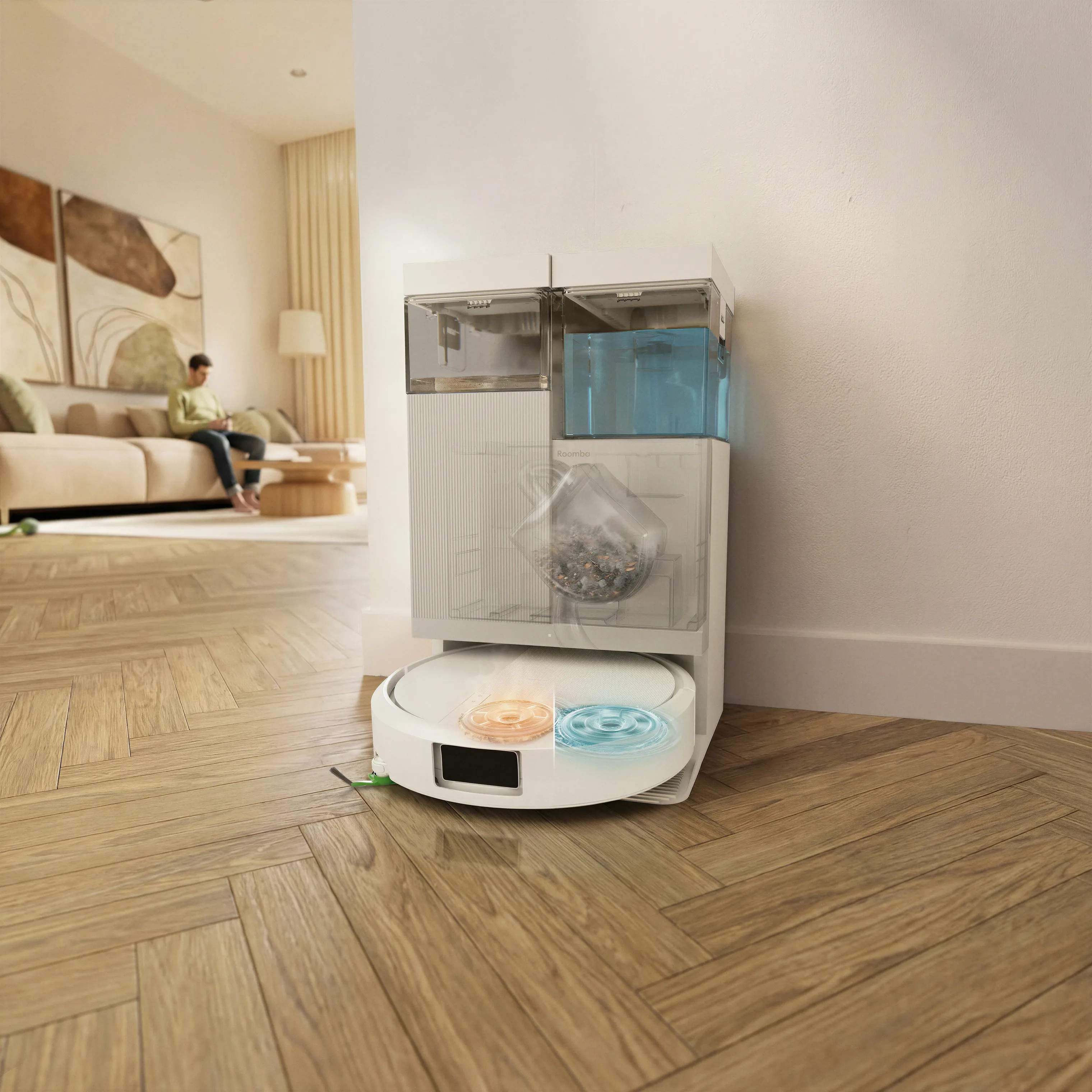 iRobot Robotstøvsugere Roomba Combo Robotstøvsuger 415 i Hvid, 2