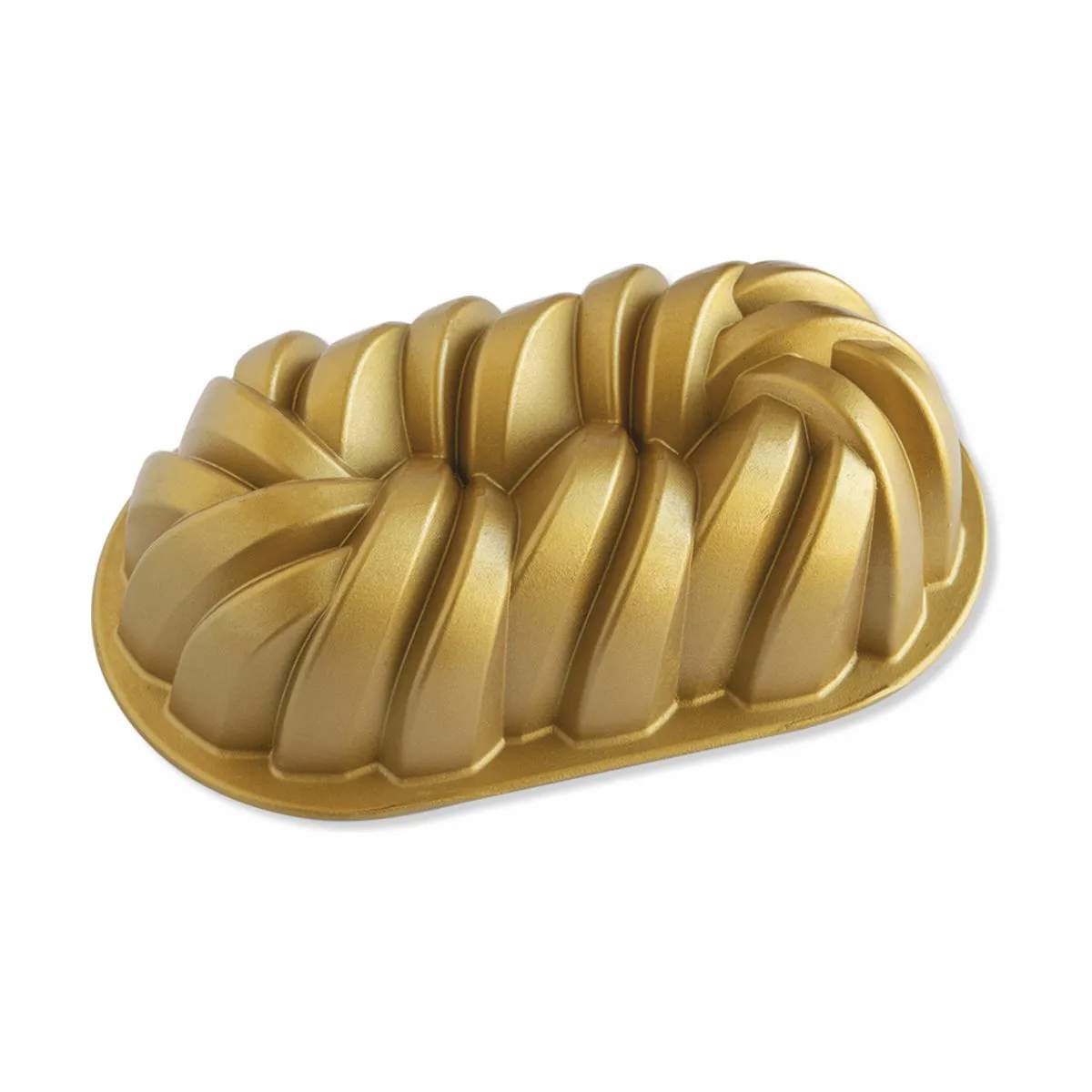 Braided Loaf Brødform, guldfarvet, large