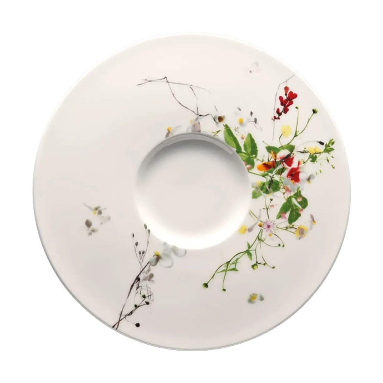 Rosenthal Suppeskåle Brillance Fleurs Sauvages Underkop til suppekop i Hvid / Multifarvet, 3
