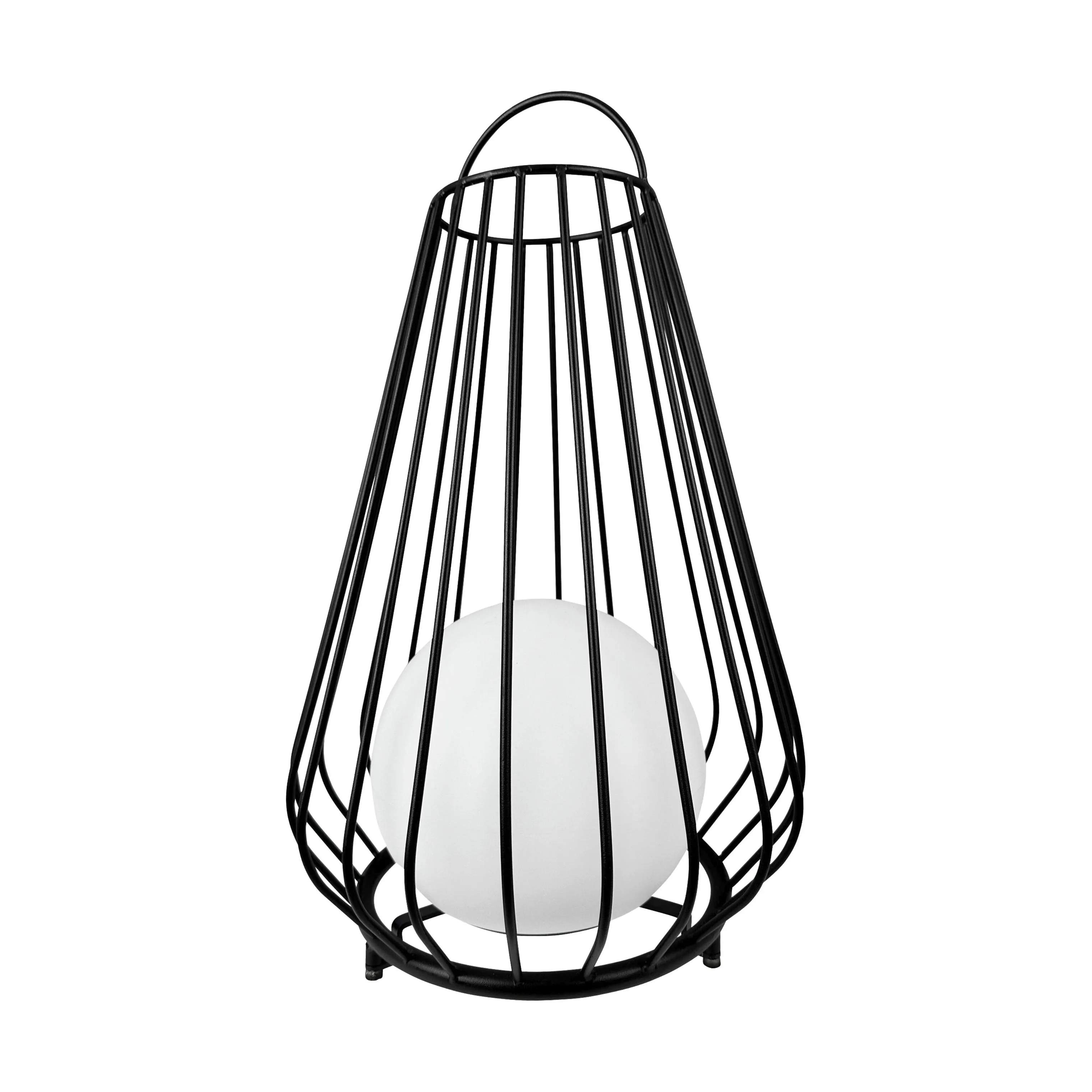 Dyberg Larsen Lanterner Evesham Udendørs Lanterne i Sort/ Hvid, 48 cm, 1