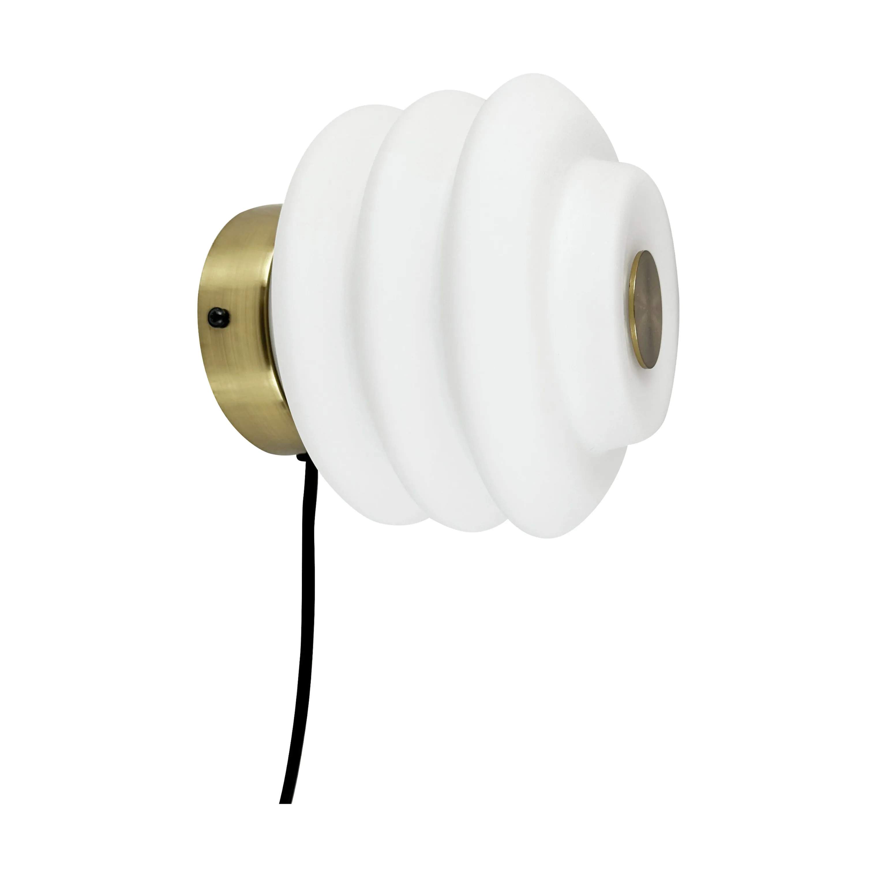 Dyberg Larsen Væglamper Diva Væglampe i Opal/ Messing, 1