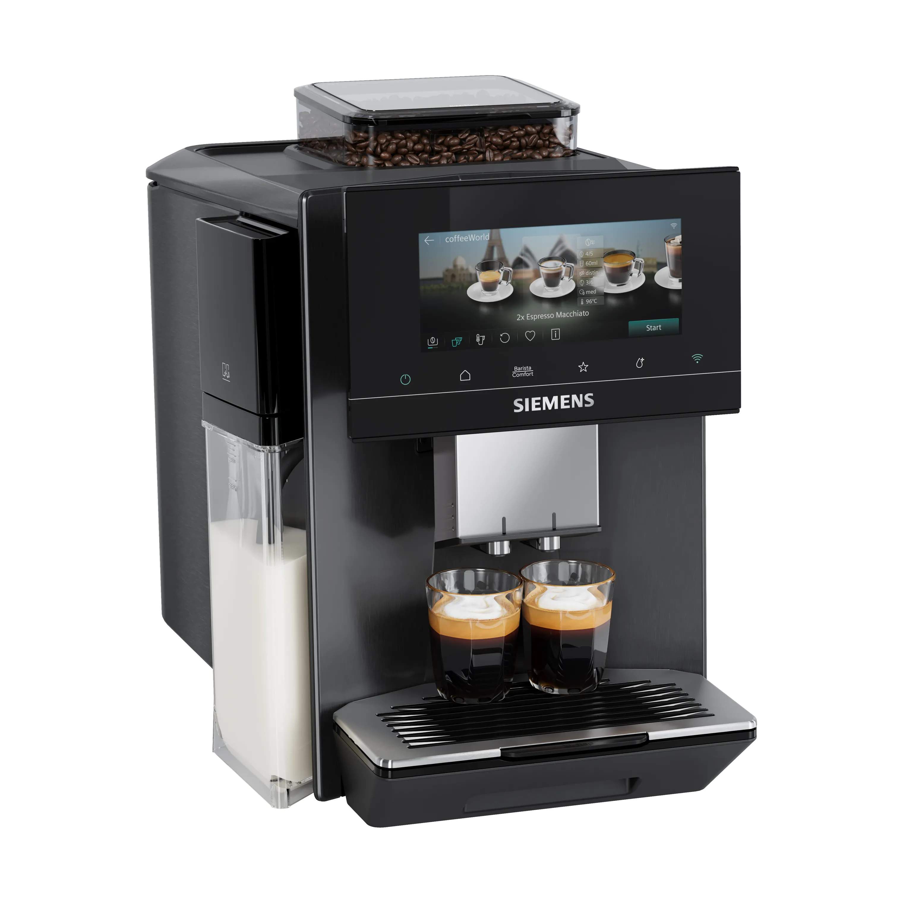 Siemens Espressomaskiner EQ900 Plus iAroma Espressomaskine i Grå, 1