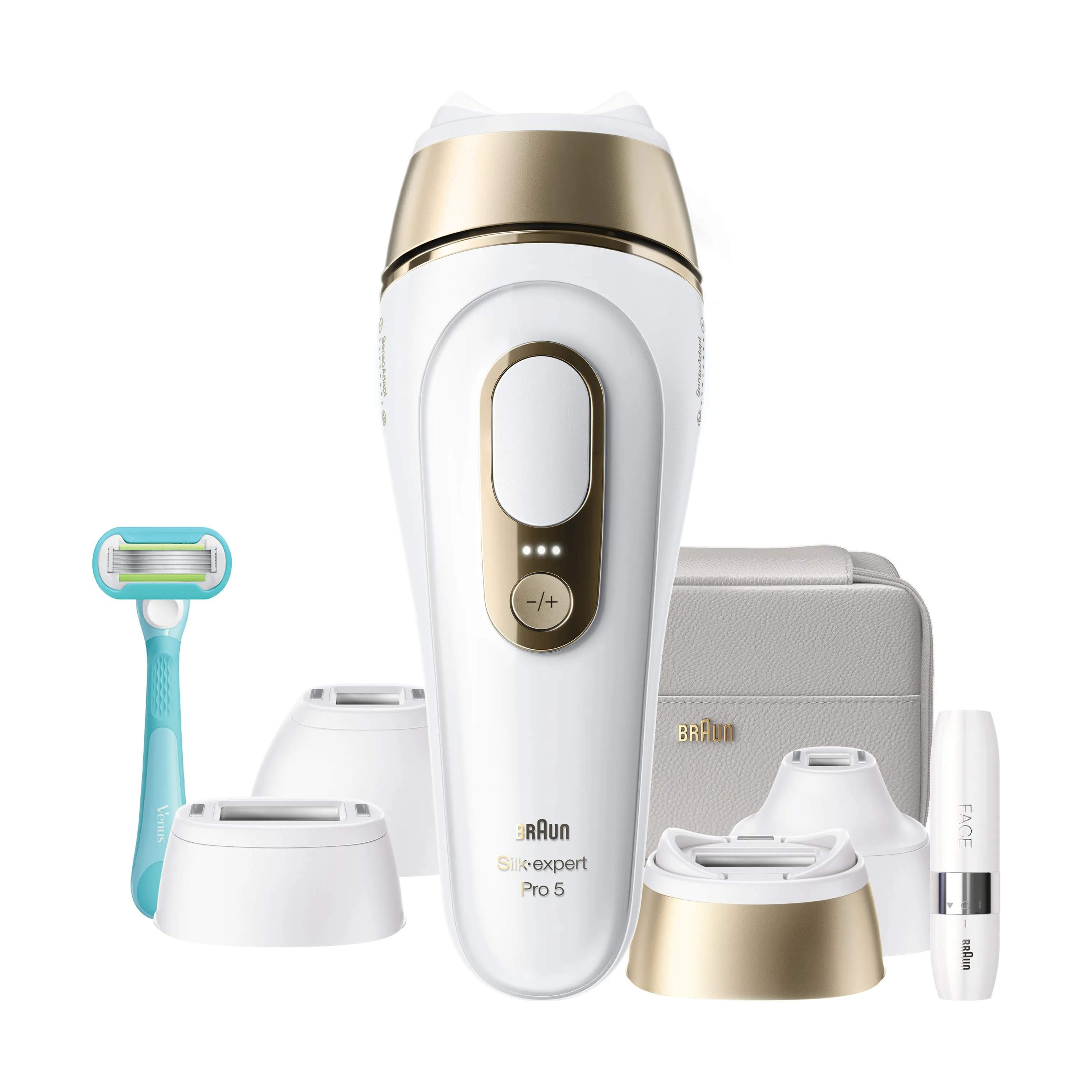 Braun Ladyshavere IPL Silk·expert Pro 5 Hårfjerner i Hvid, 1