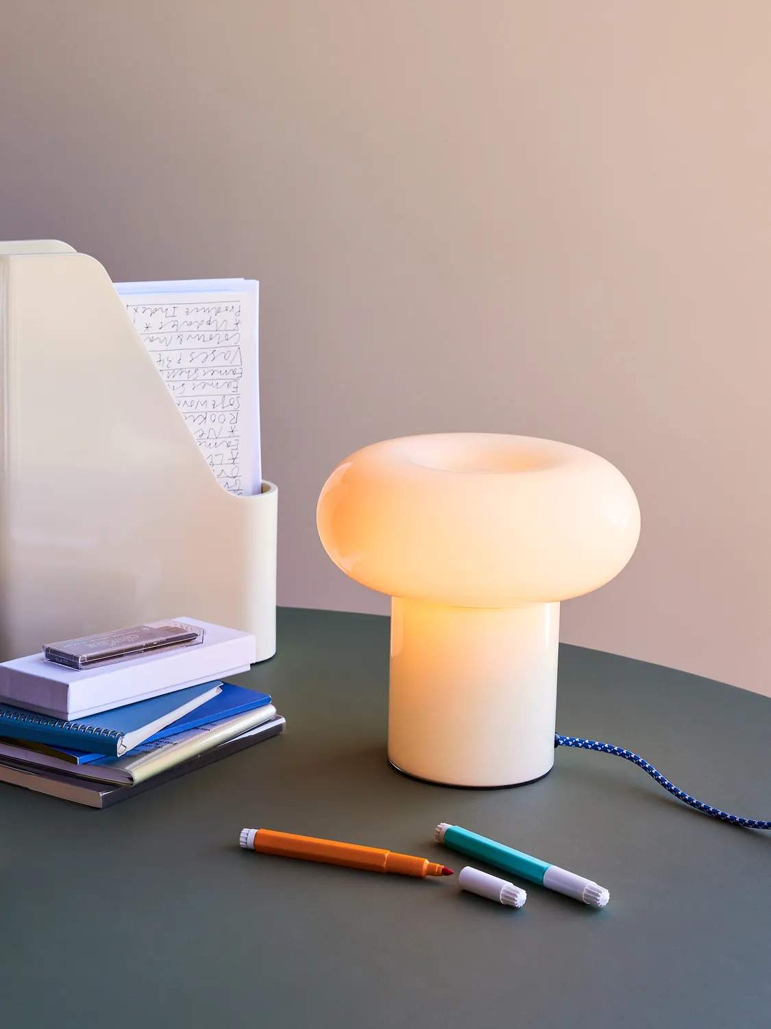 Hübsch Bordlamper Hues Bordlampe i Lysegrøn, 2