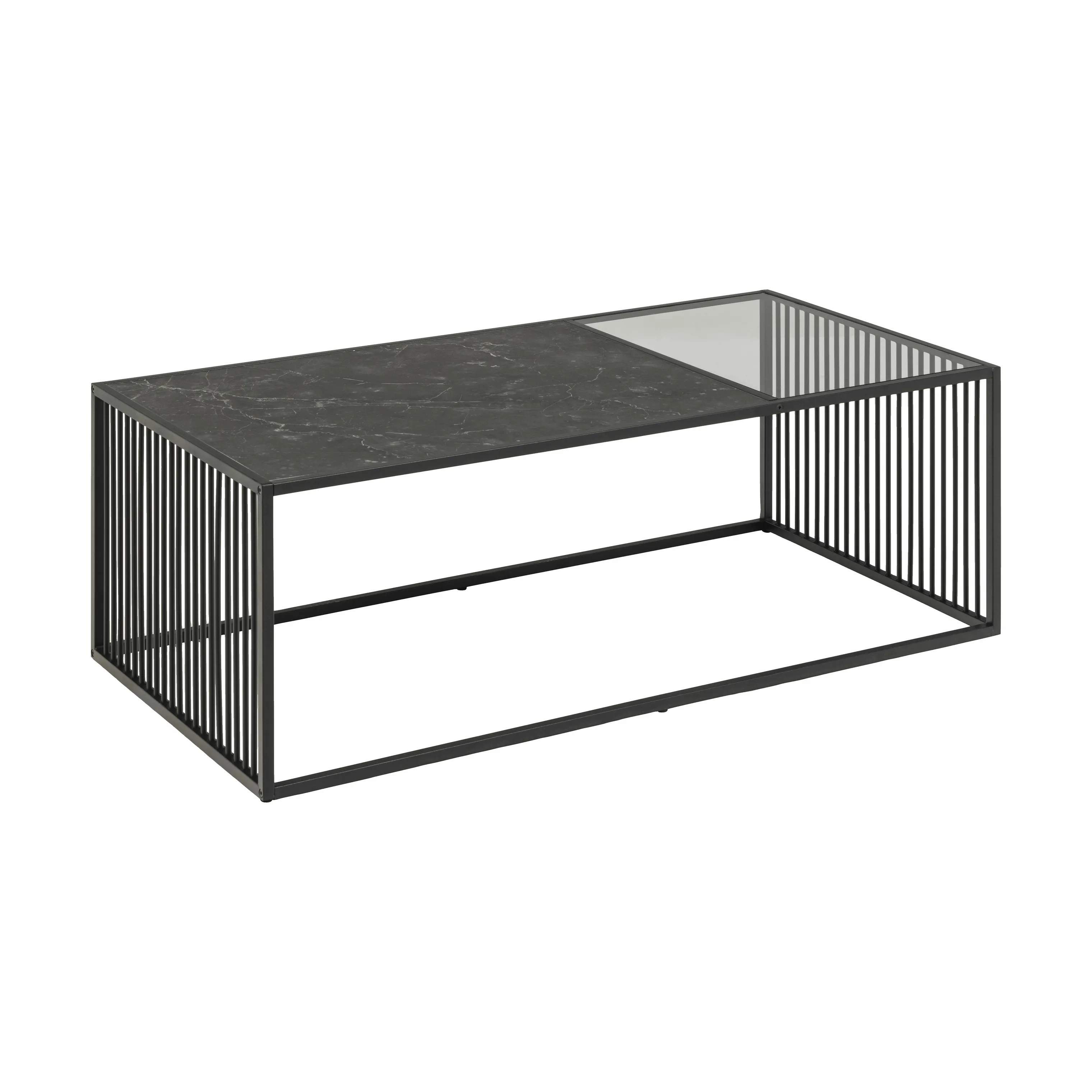 CASA Living Sofaborde Strington Sofabord i Sort, H40 x B60 x L120 cm, 4