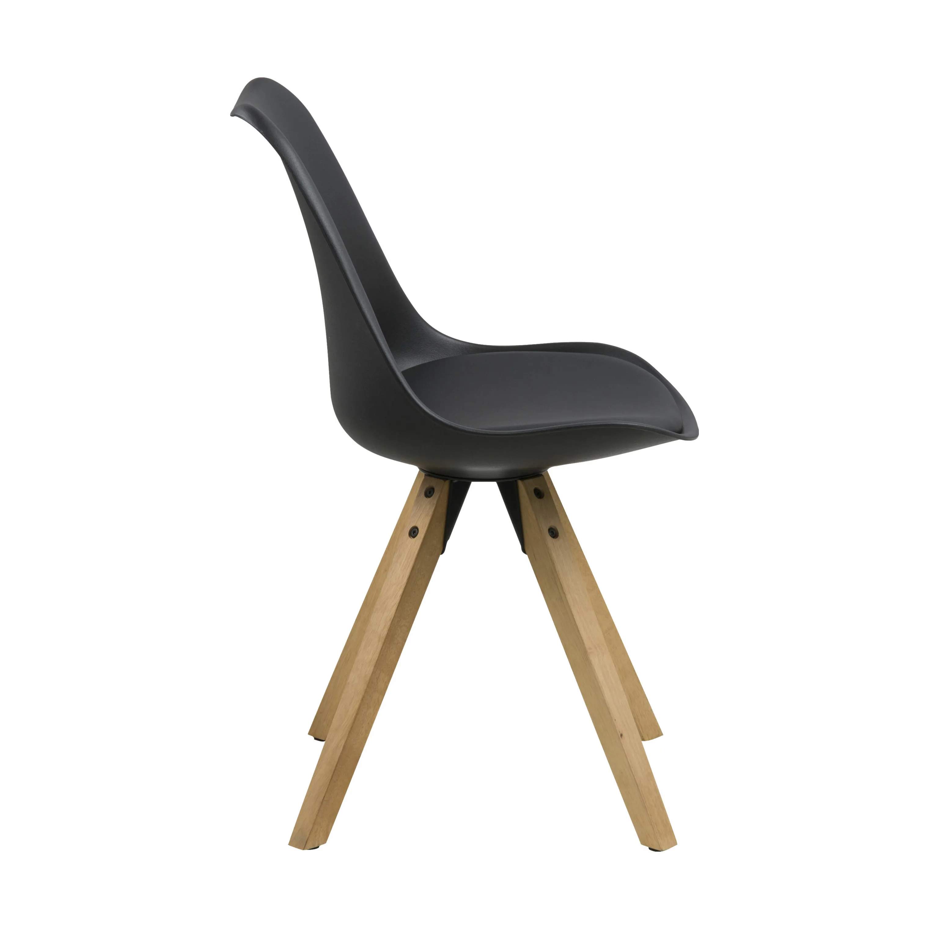 CASA Living Spisebordsstole Dima Spisebordsstol - 2 stk. i Sort/natur, 3