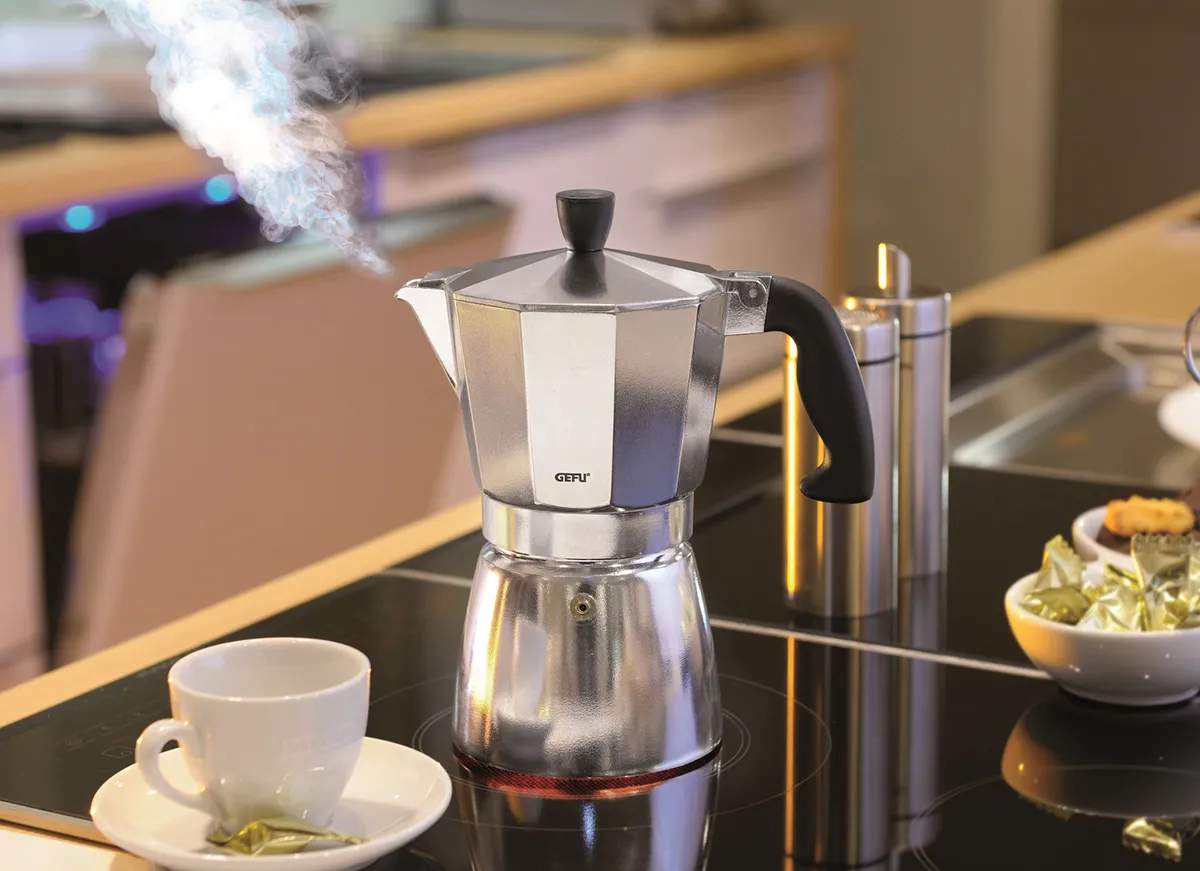 Gefu Stempelkander Gefu Te/kaffe Espressobrygger i 3 kopper, 3