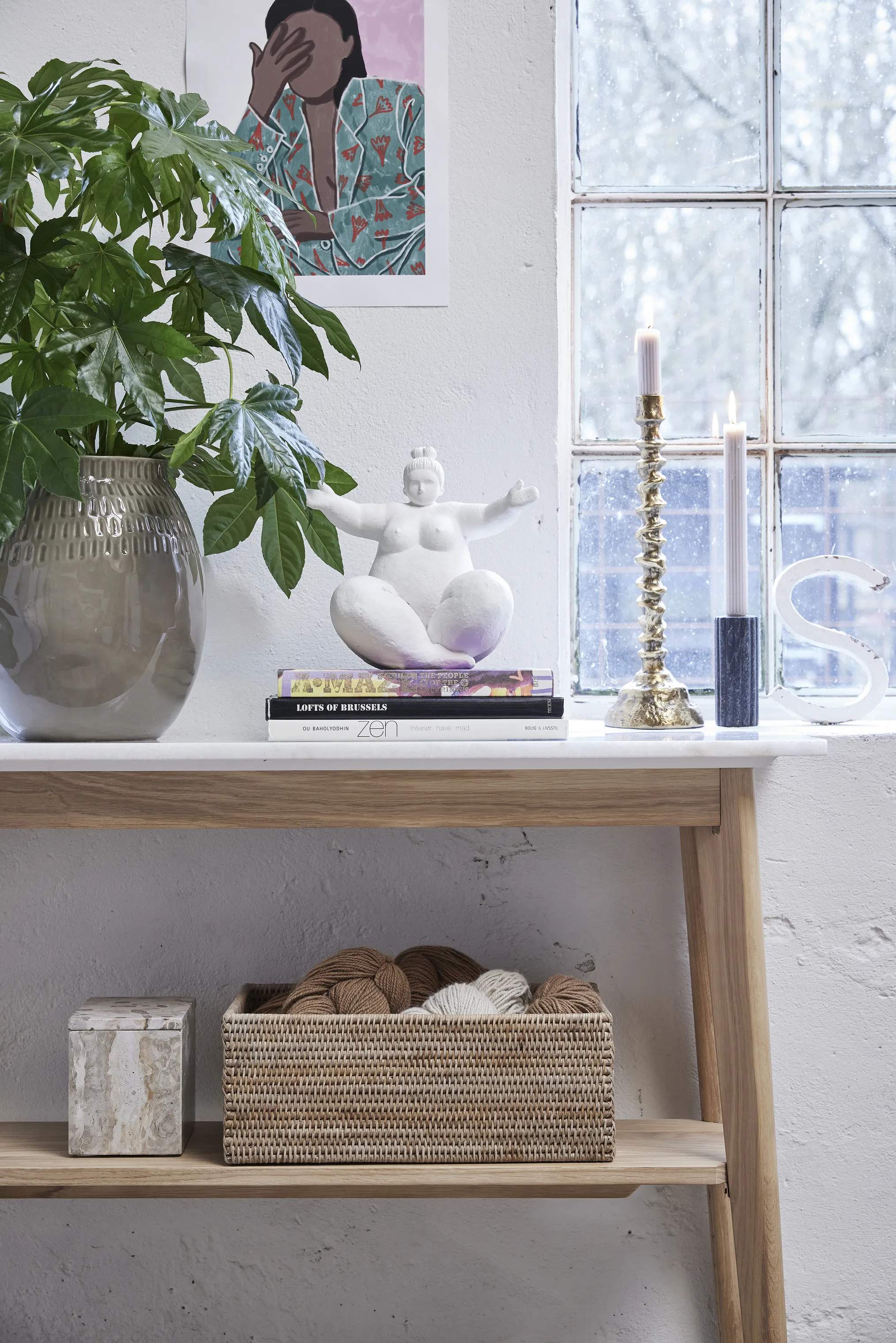 Lene Bjerre Kronelysestage Eliana Kronelysestage i sort, 2