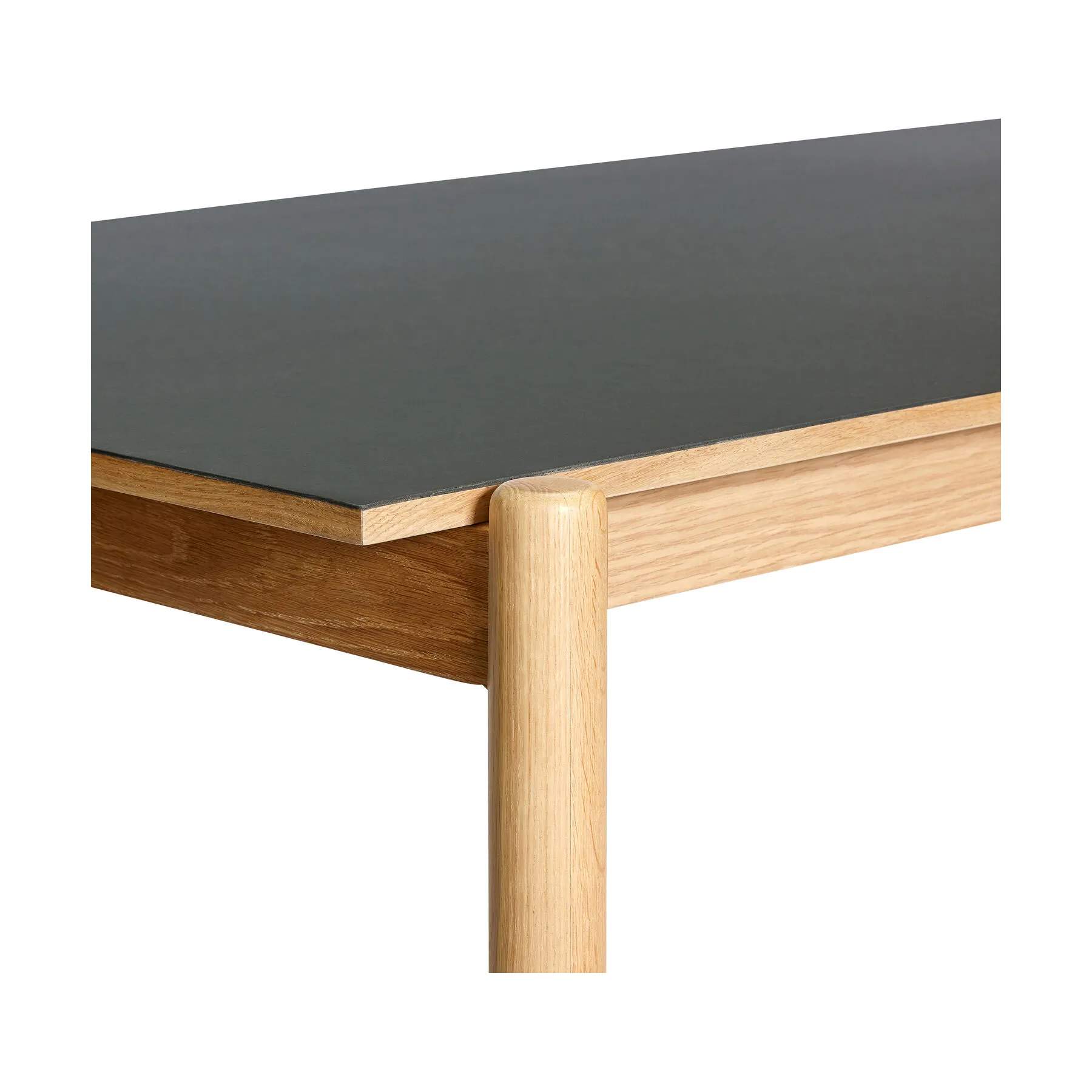 Hübsch Spisebordsstole Oblique Spisebord i Sort,Natur, 3