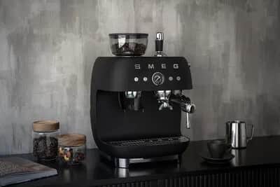 Smeg Espressomaskiner 50's style Espressomaskine i mat sort, 2