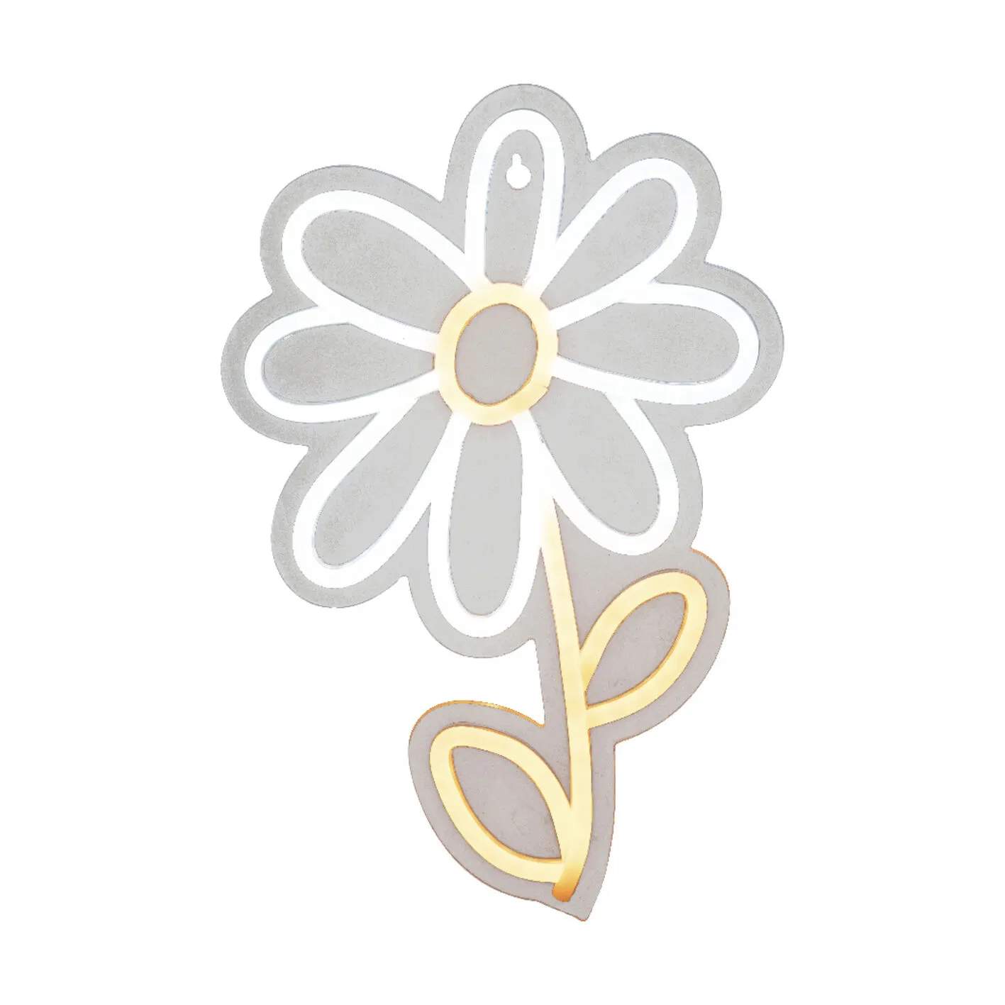 CASA Living LED-lamper LED Neon skilt i gul, 33,5 cm, 1