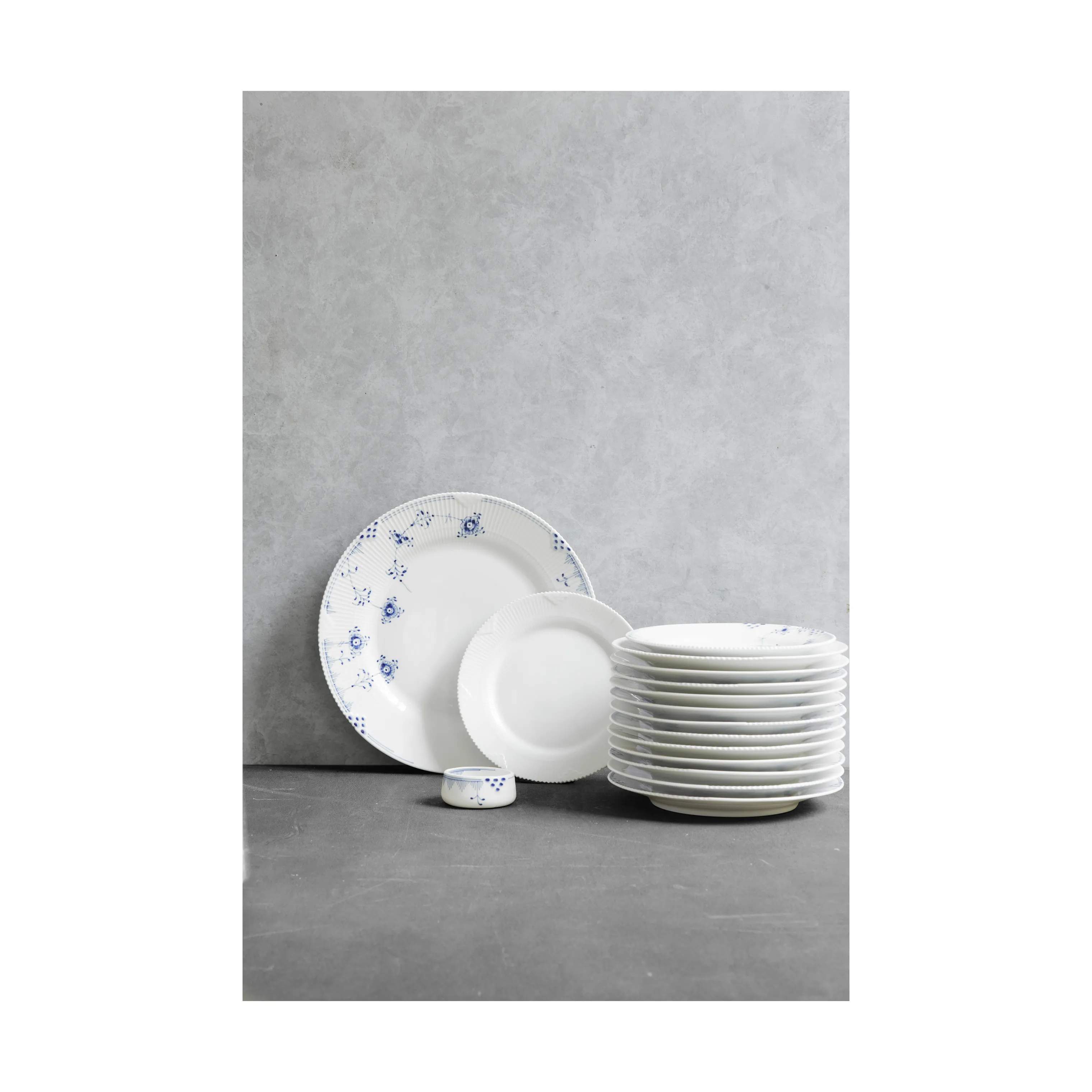 Royal Copenhagen Kagetallerkener Hvid Elements Desserttallerken i Hvid, 2