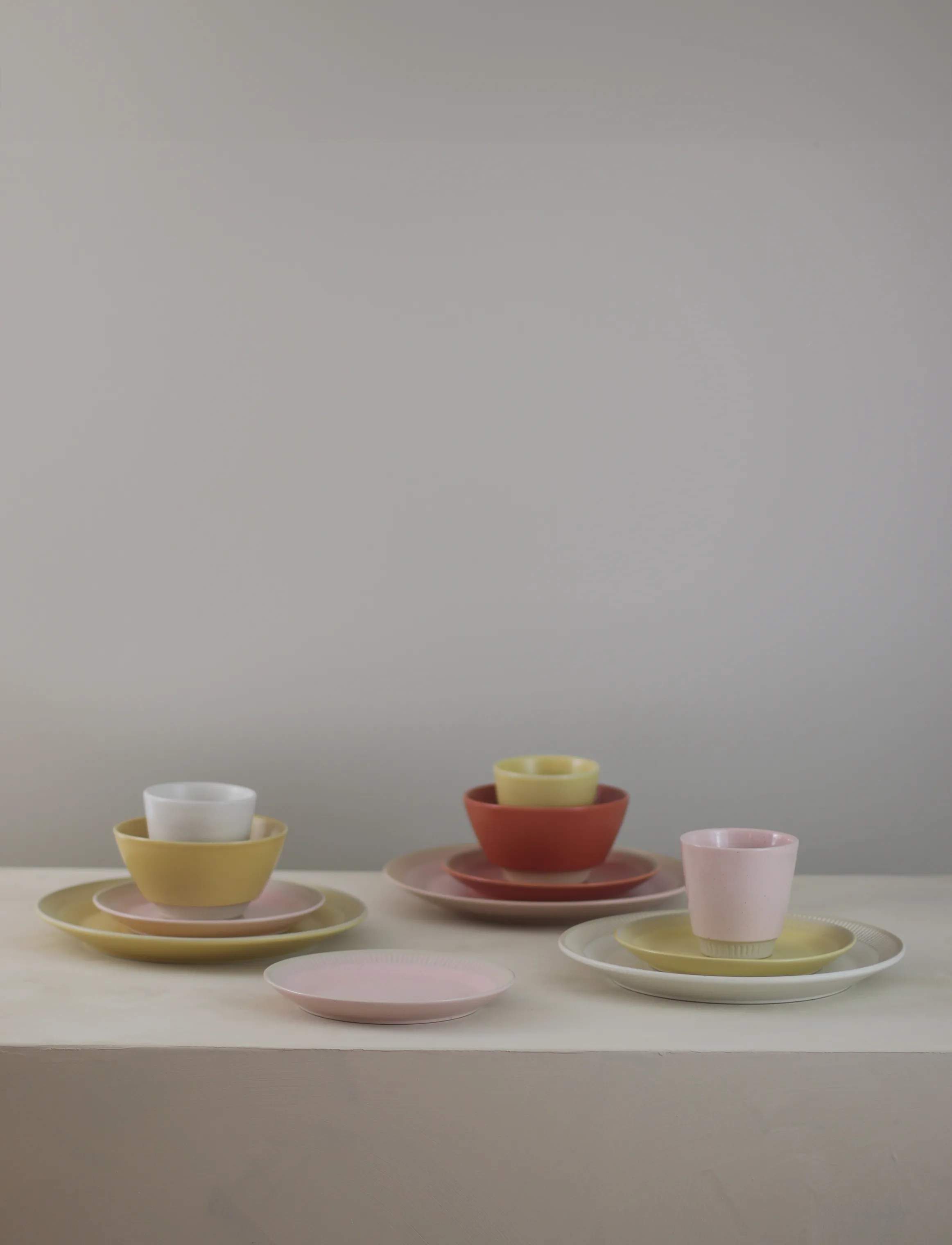Knabstrup Keramik Middagstallerkener Colorit Middagstallerken i Rose, 2