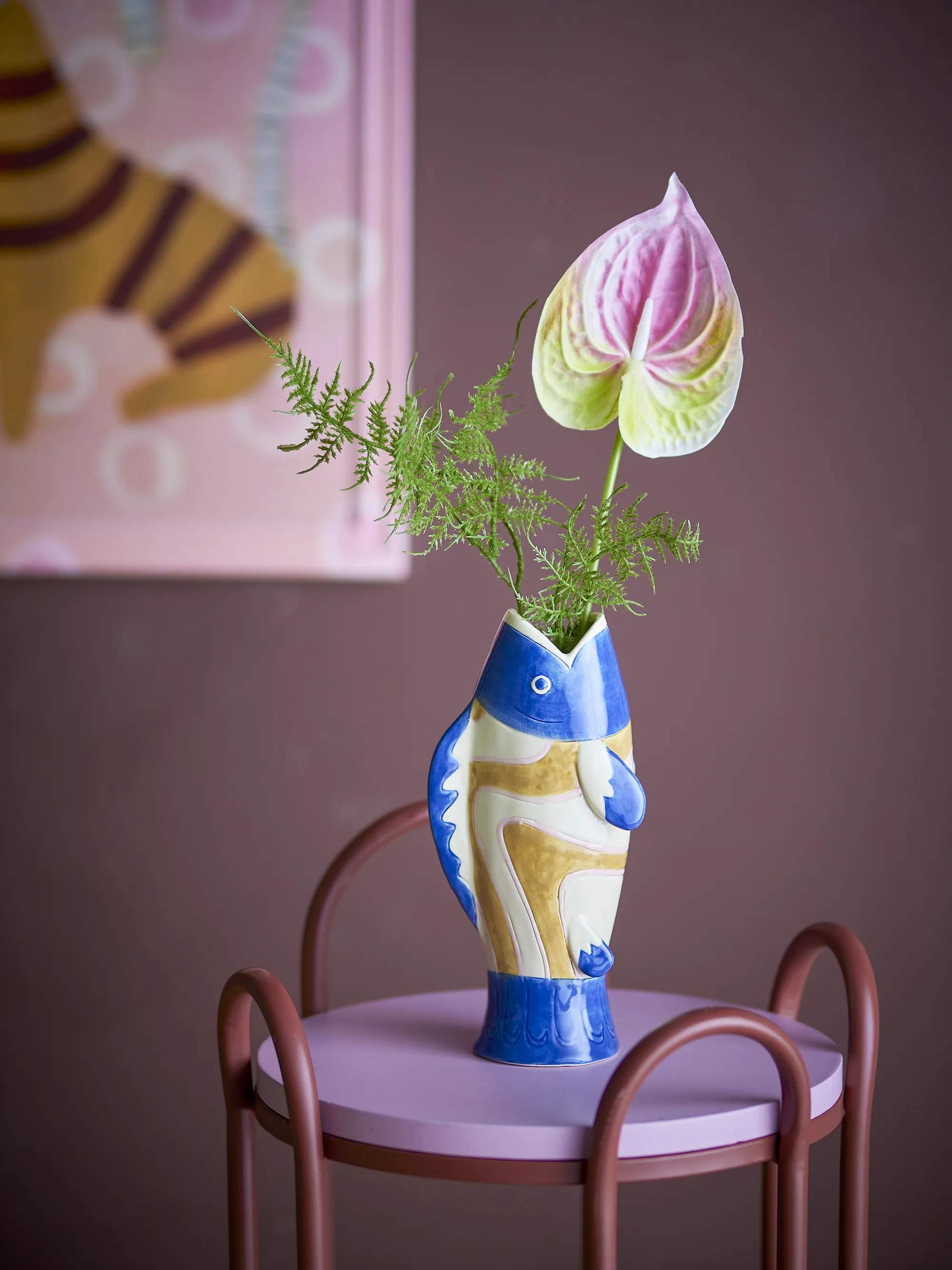 Bloomingville Vaser Vase - Irving i Blå, 2