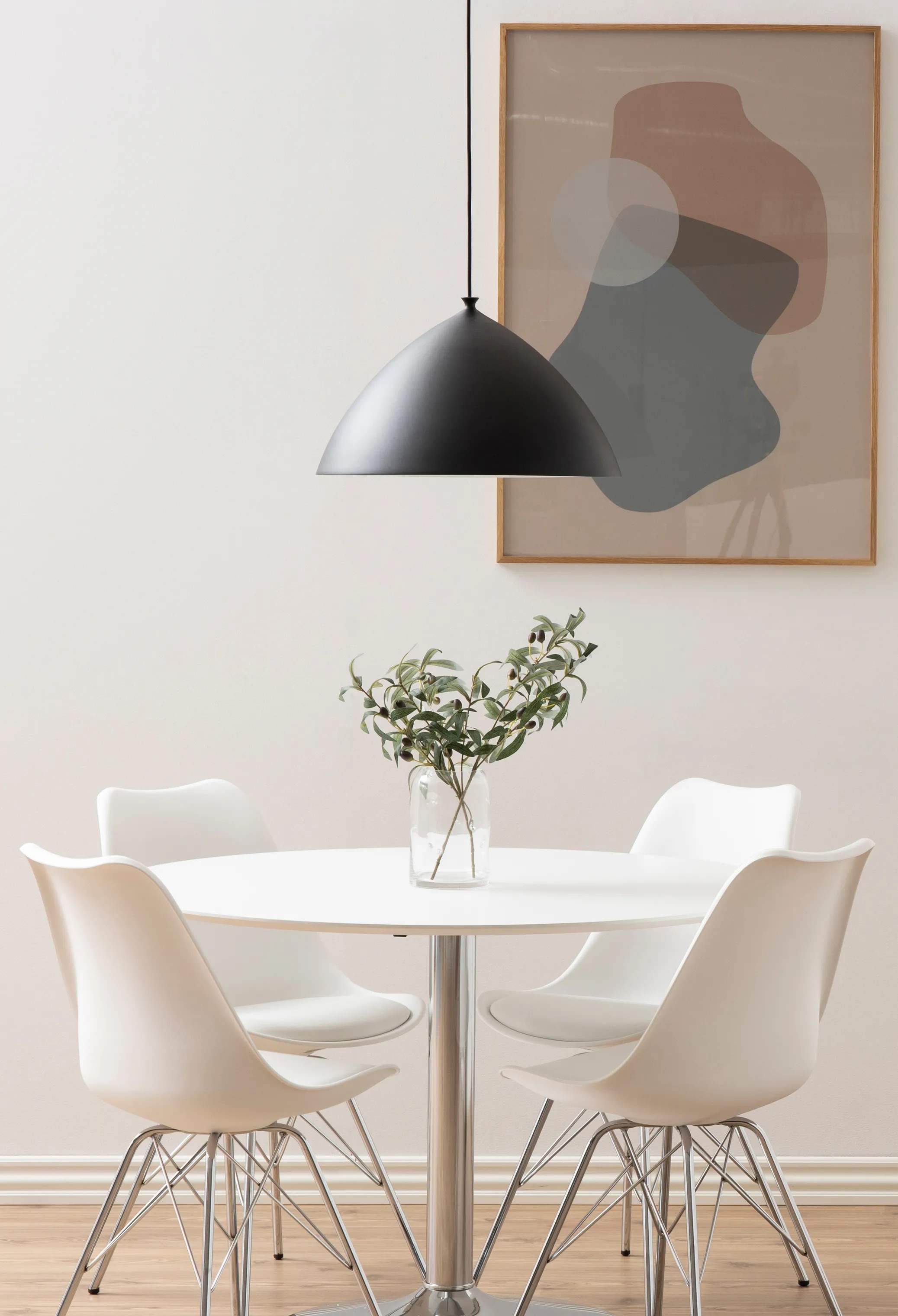 CASA Living Spisebordsstole Eris Spisebordsstol - 4 stk. i hvid/krom, 2