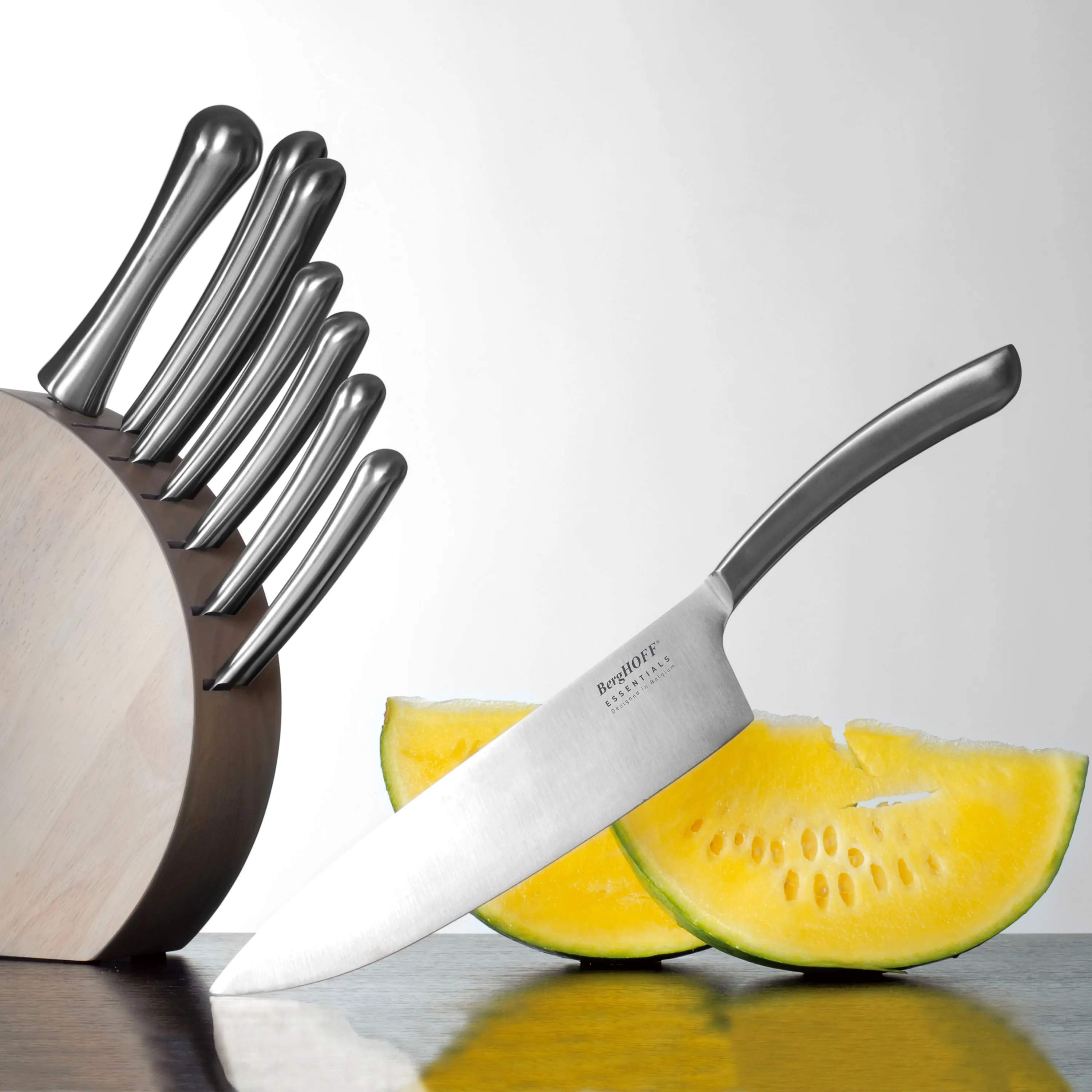 BergHOFF Knivblokke med knive Essentials Knivblok - 8 dele i Grå, 2