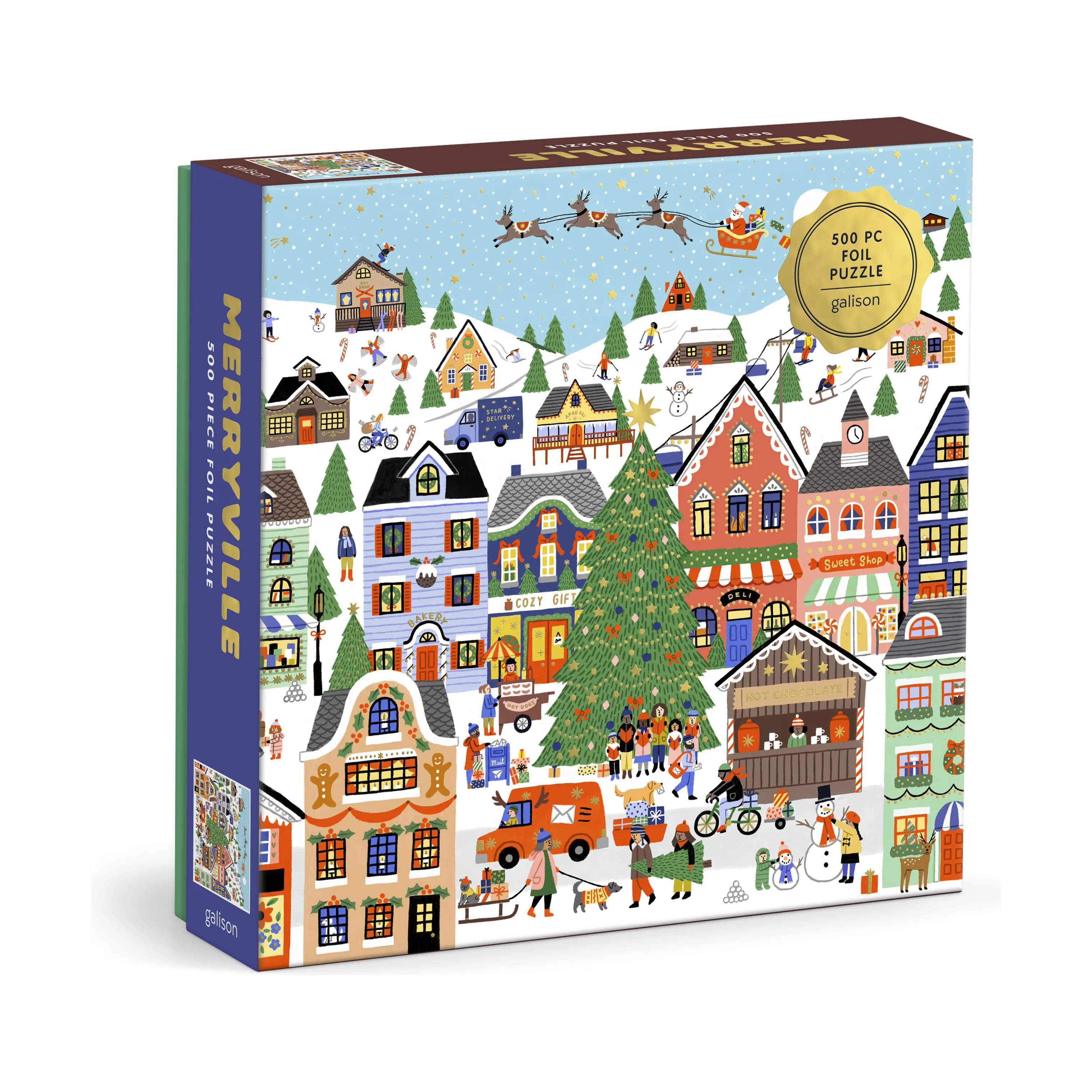 Galison Puslespil Puslespil - Merryville i multi merryville, 1