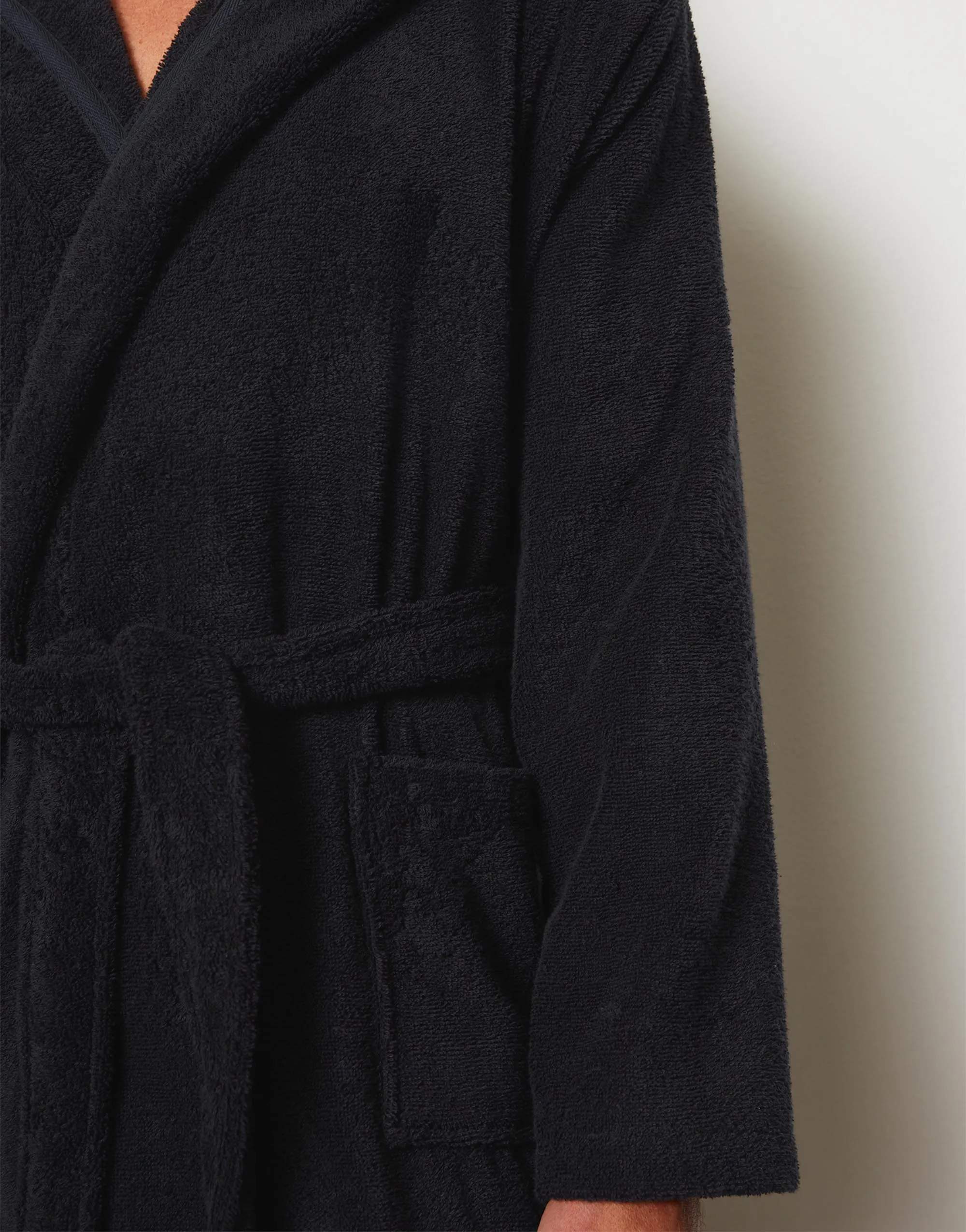 Marc O'Polo Morgenkåber Timeless Herrebadekåbe i Dark navy, Str. S, 3