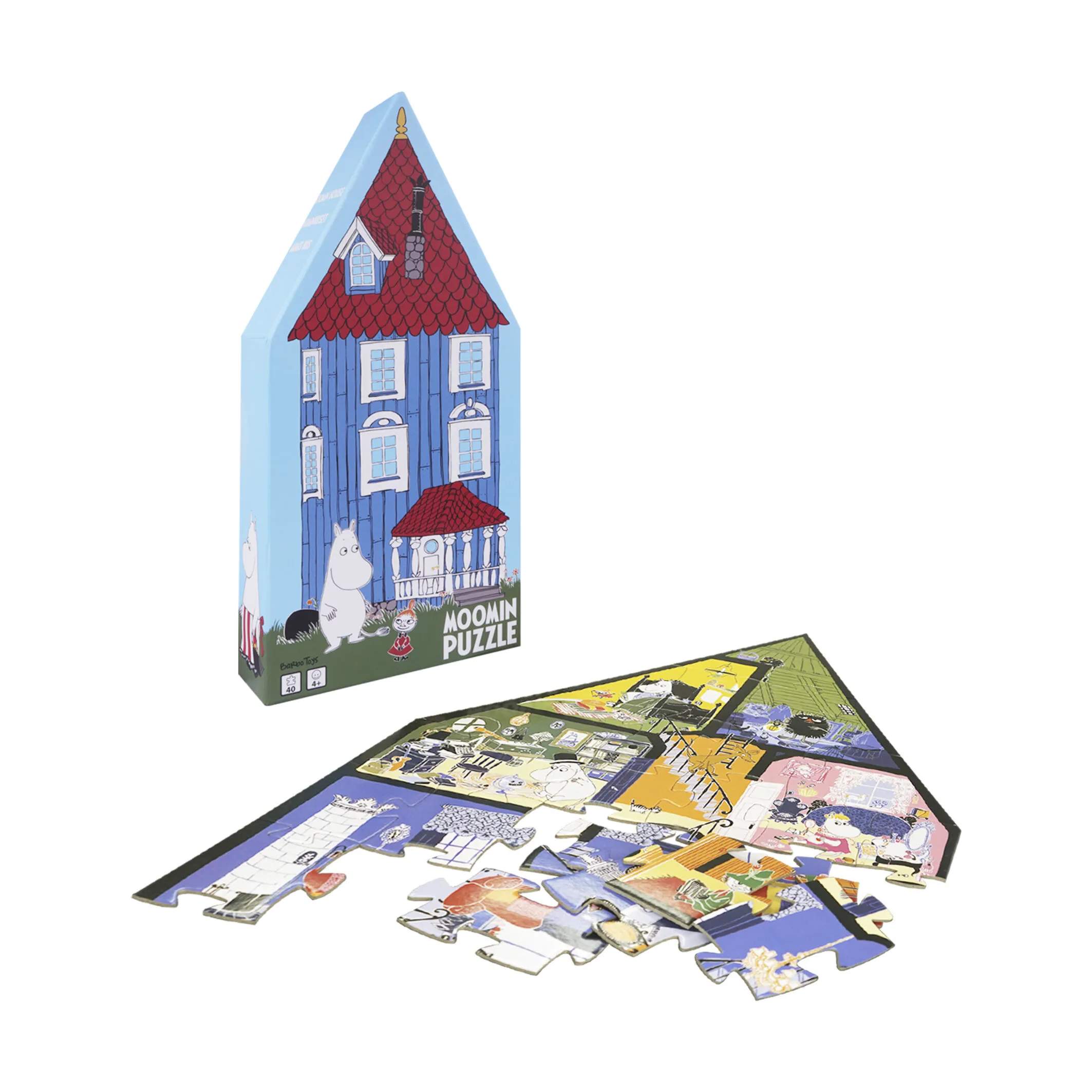 Barbo Toys Puslespil Moomin Puslespil - Mumihuset i Multifarvet, 4