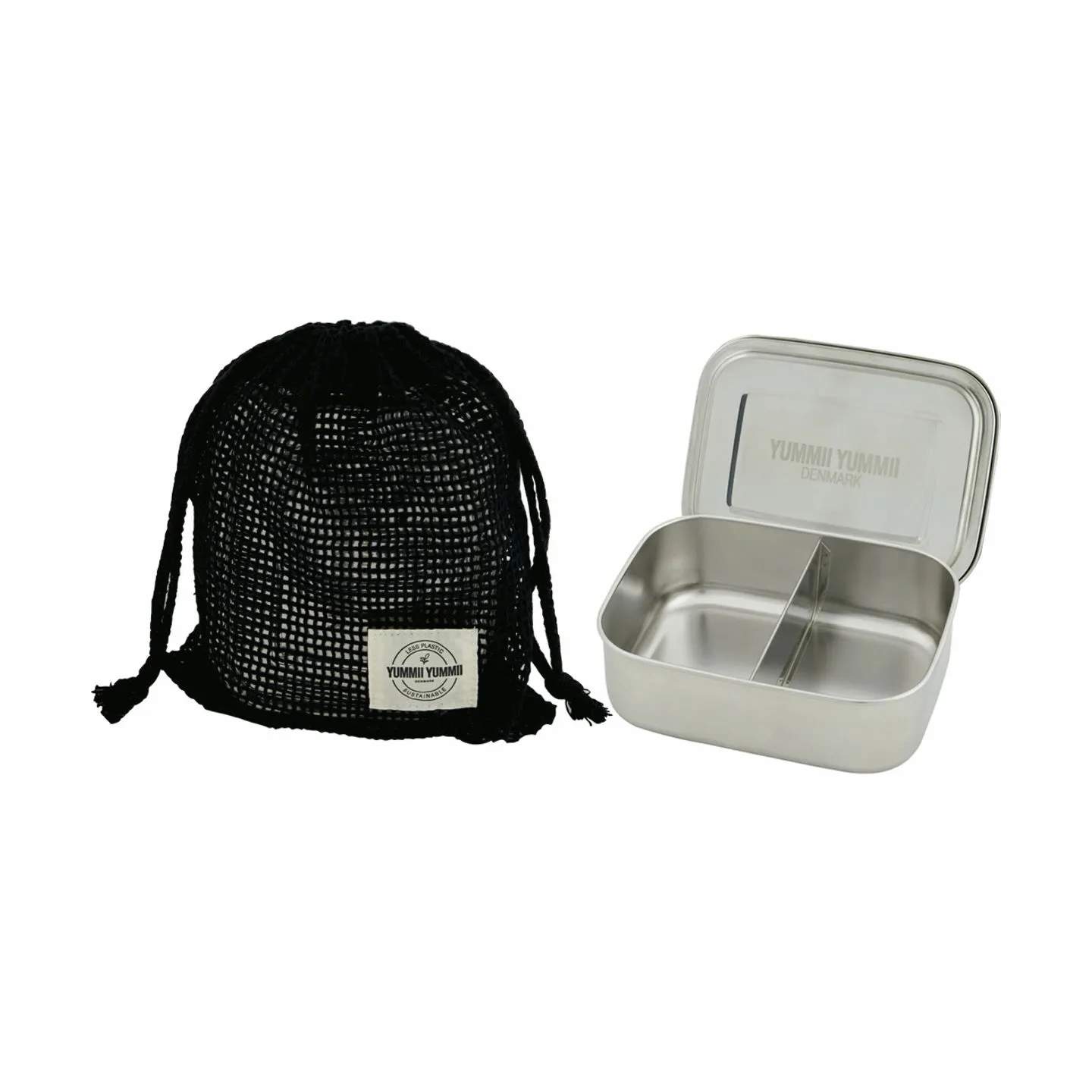 Denmark Bento Boks Medium med 2 rum, stål, large