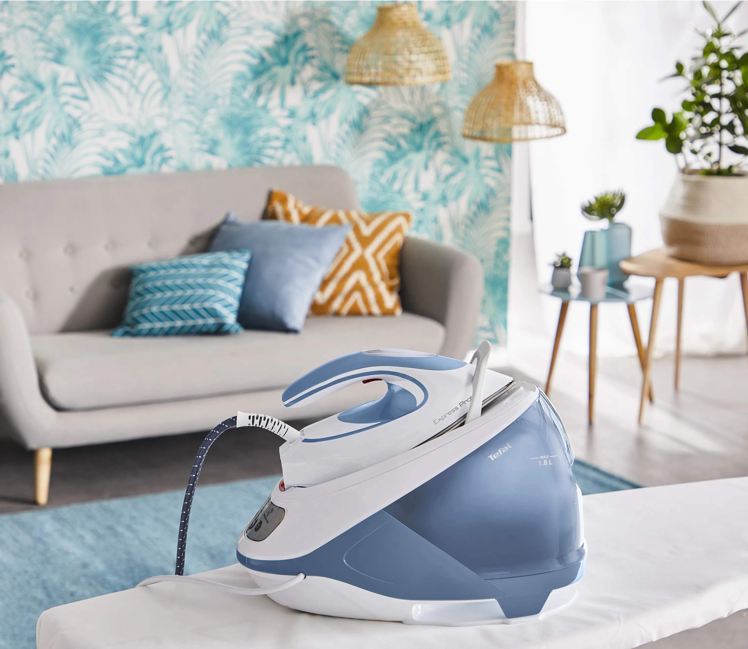 Tefal Dampstationer Pro Express Express Protect Dampstrygejern i Blå, 3