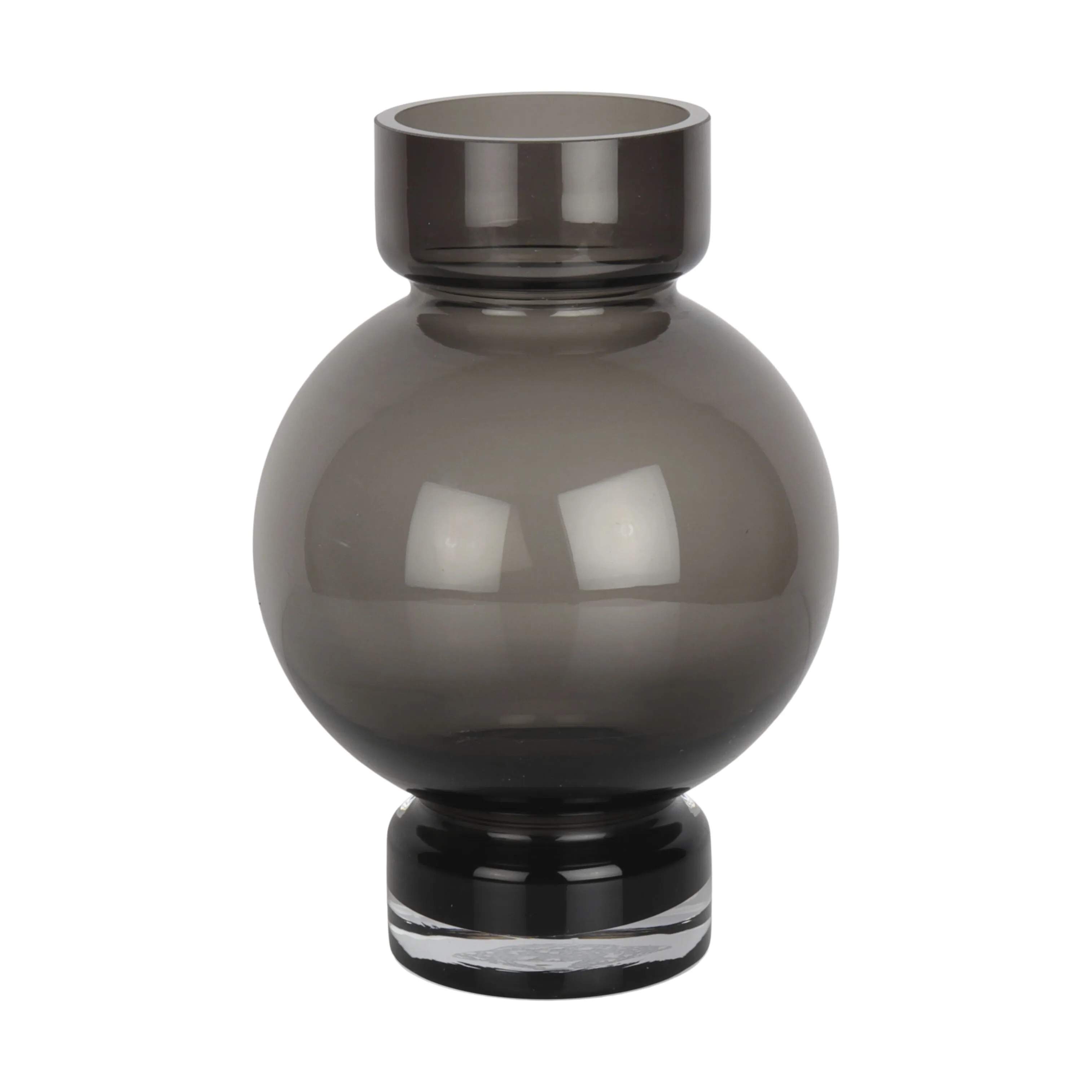Vase, røgfarvet, large