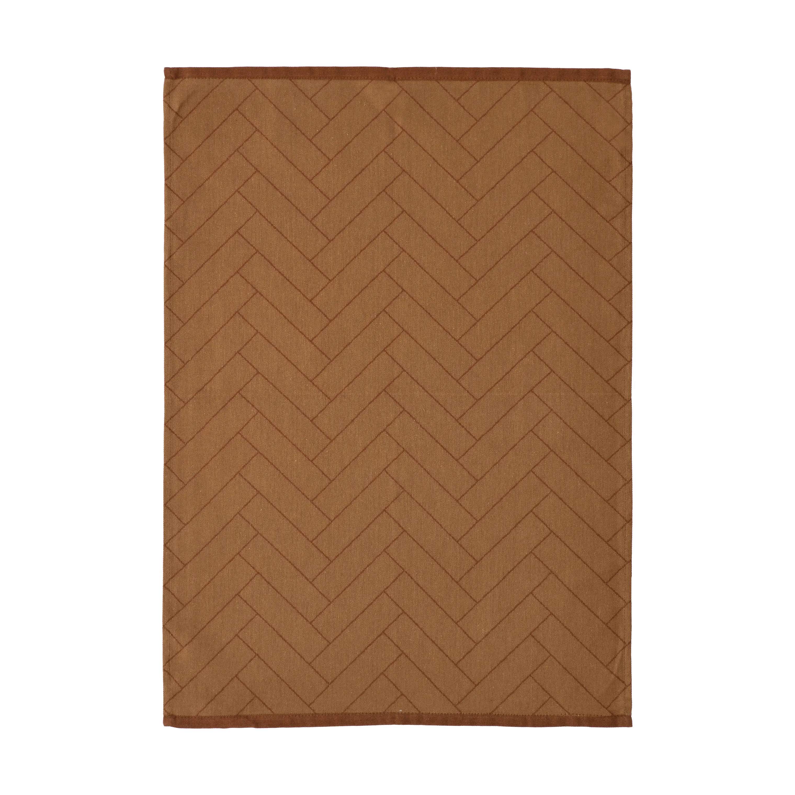 Tiles Viskestykke, brown, large