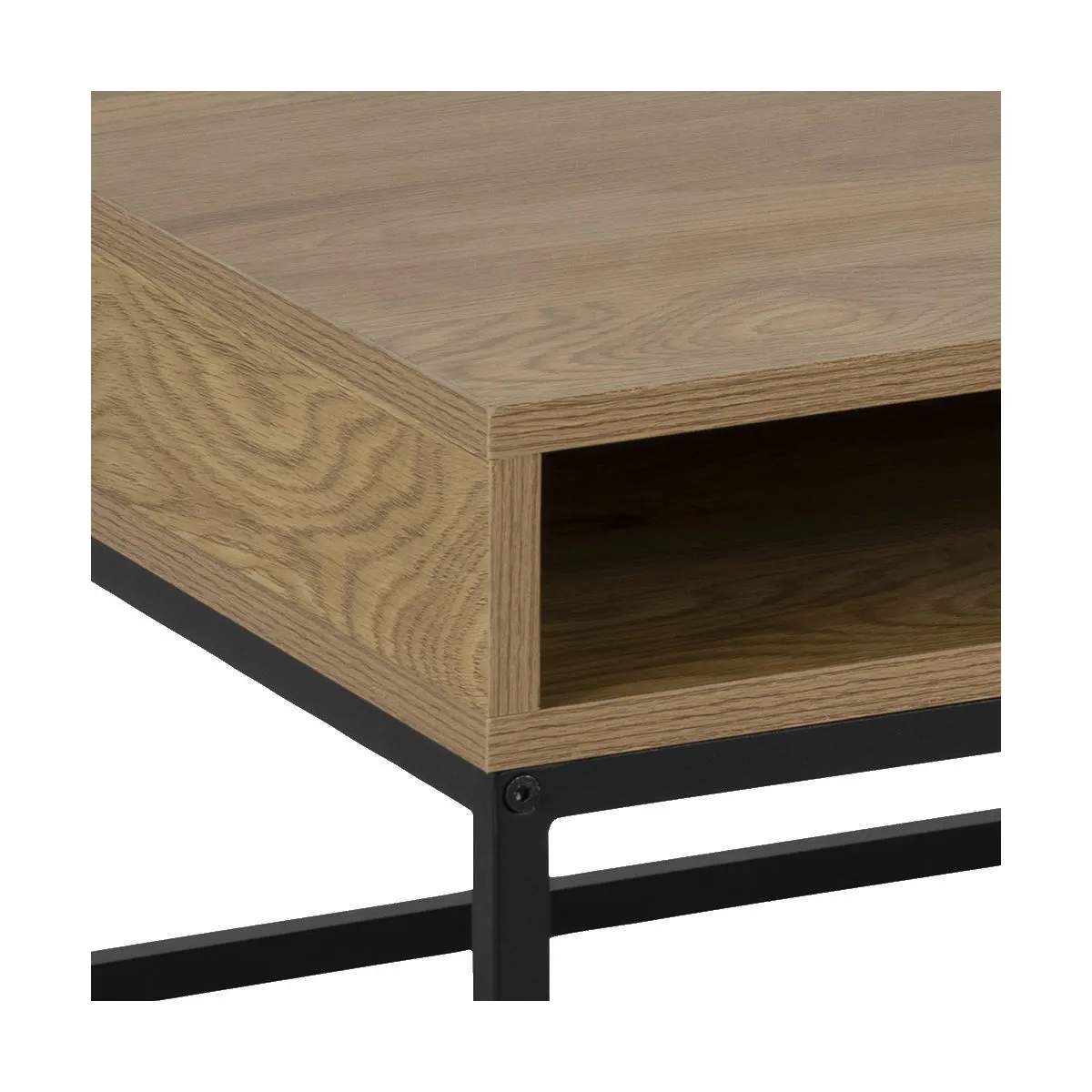 CASA Living Sofaborde Willford Sofabord i vild eg/sort, 80 cm, 4