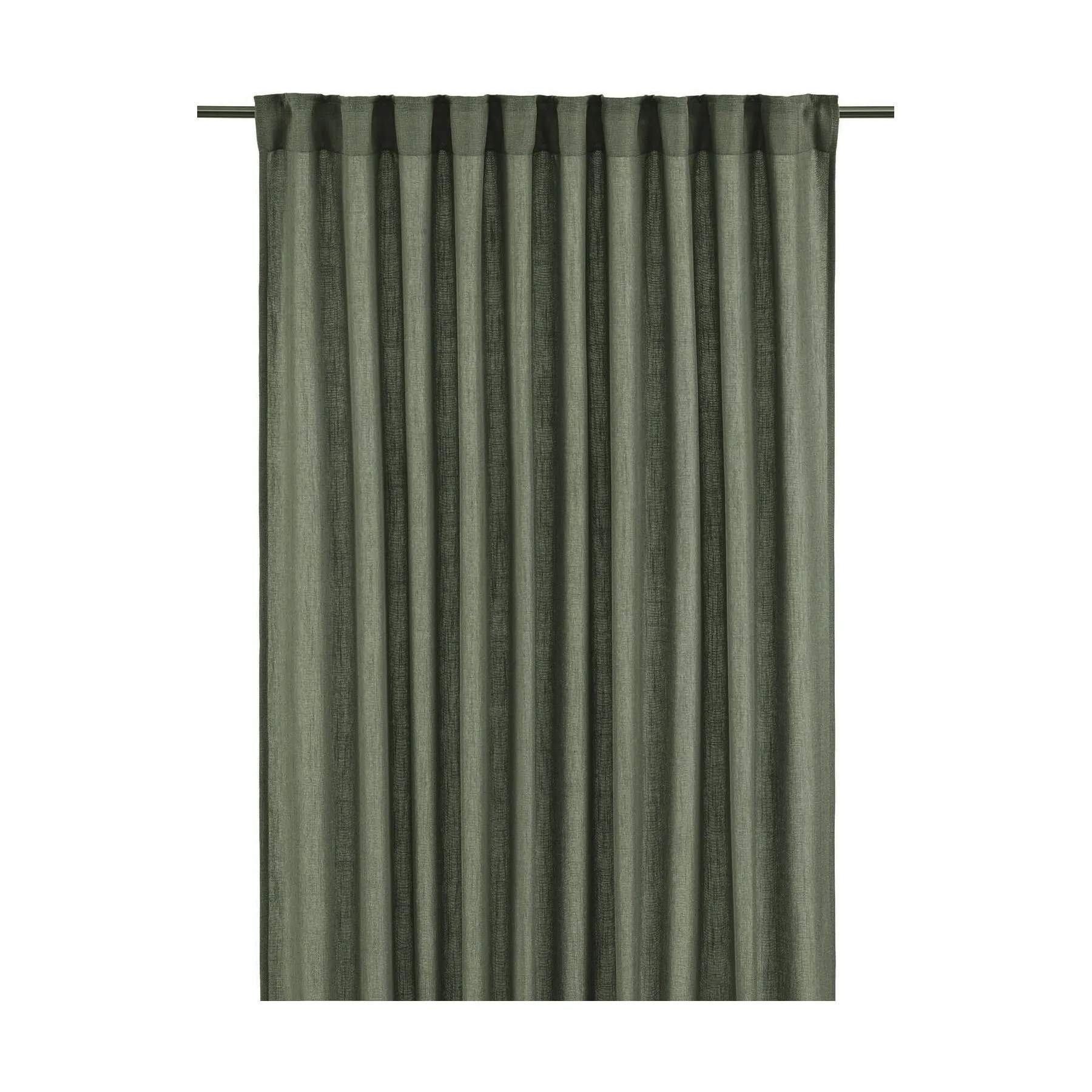 Svanefors Gardiner og gardinstænger Cecil Gardin - 2 stk. i mos, H320 x B145 cm, 1