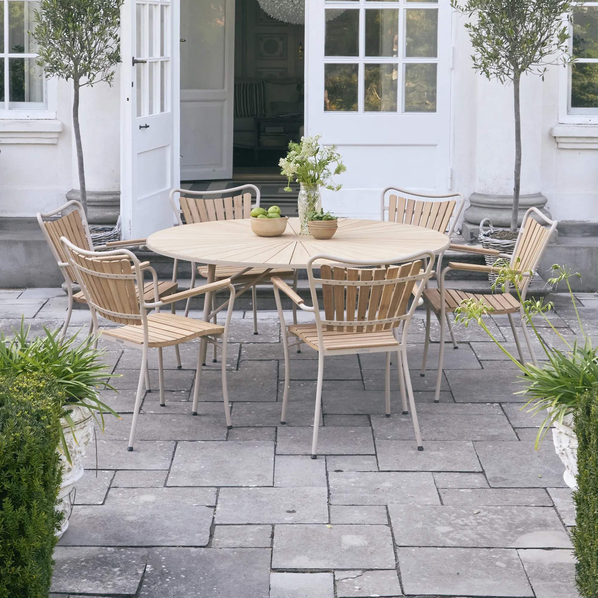 Mandalay Havemøbelsæt Marguerit Havemøbelsæt - 7 dele i Taupe, 2