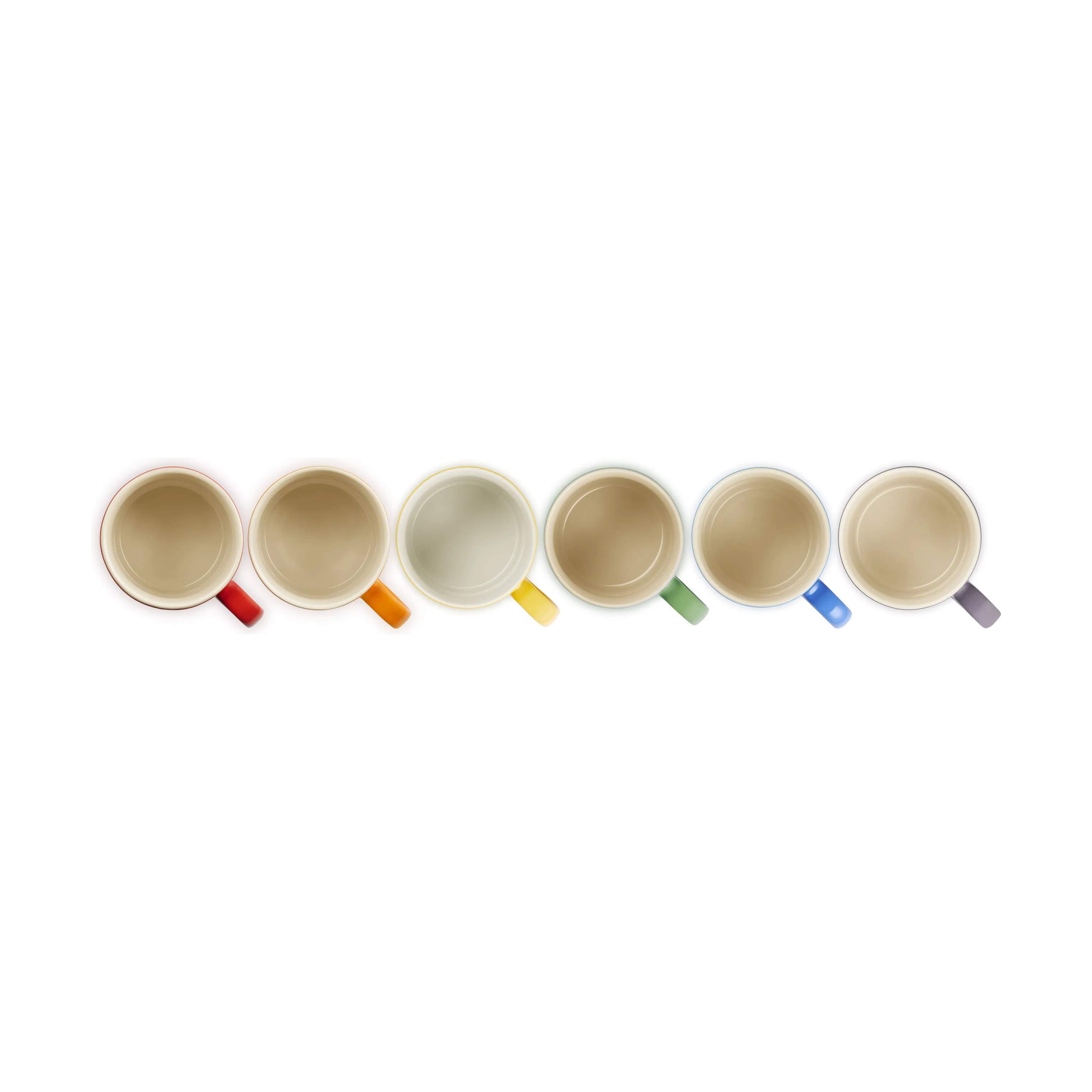 Le Creuset Krus og kopper med hank Rainbow Krus - 6 stk. i Rainbow, 4