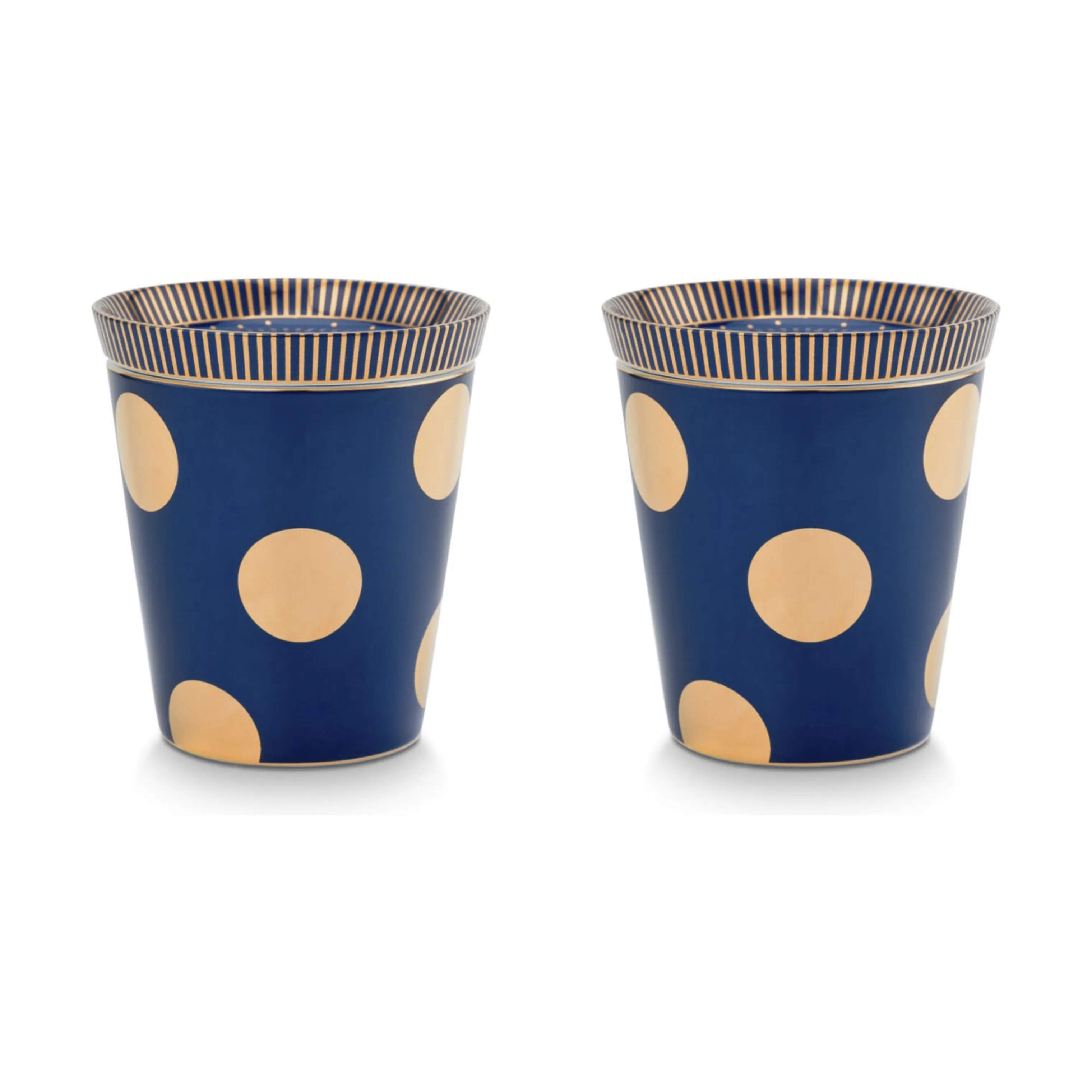 PIP Studio Krus og kopper uden hank Dot Delight Tekop - 2 stk. i Mørkeblå, 1