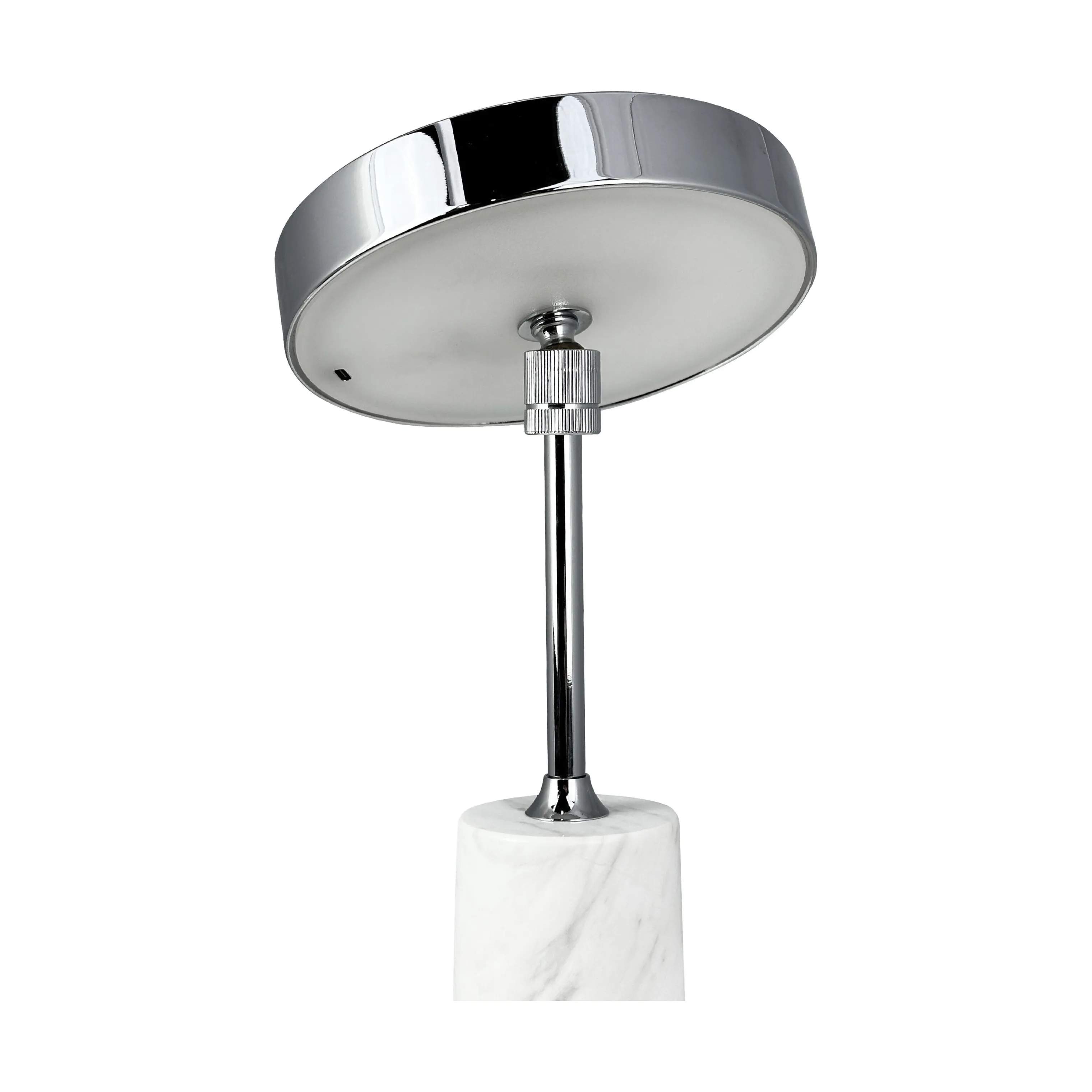 Dyberg Larsen Bordlamper Starlight Bordlampe i Krom/ Hvid marmor, 4