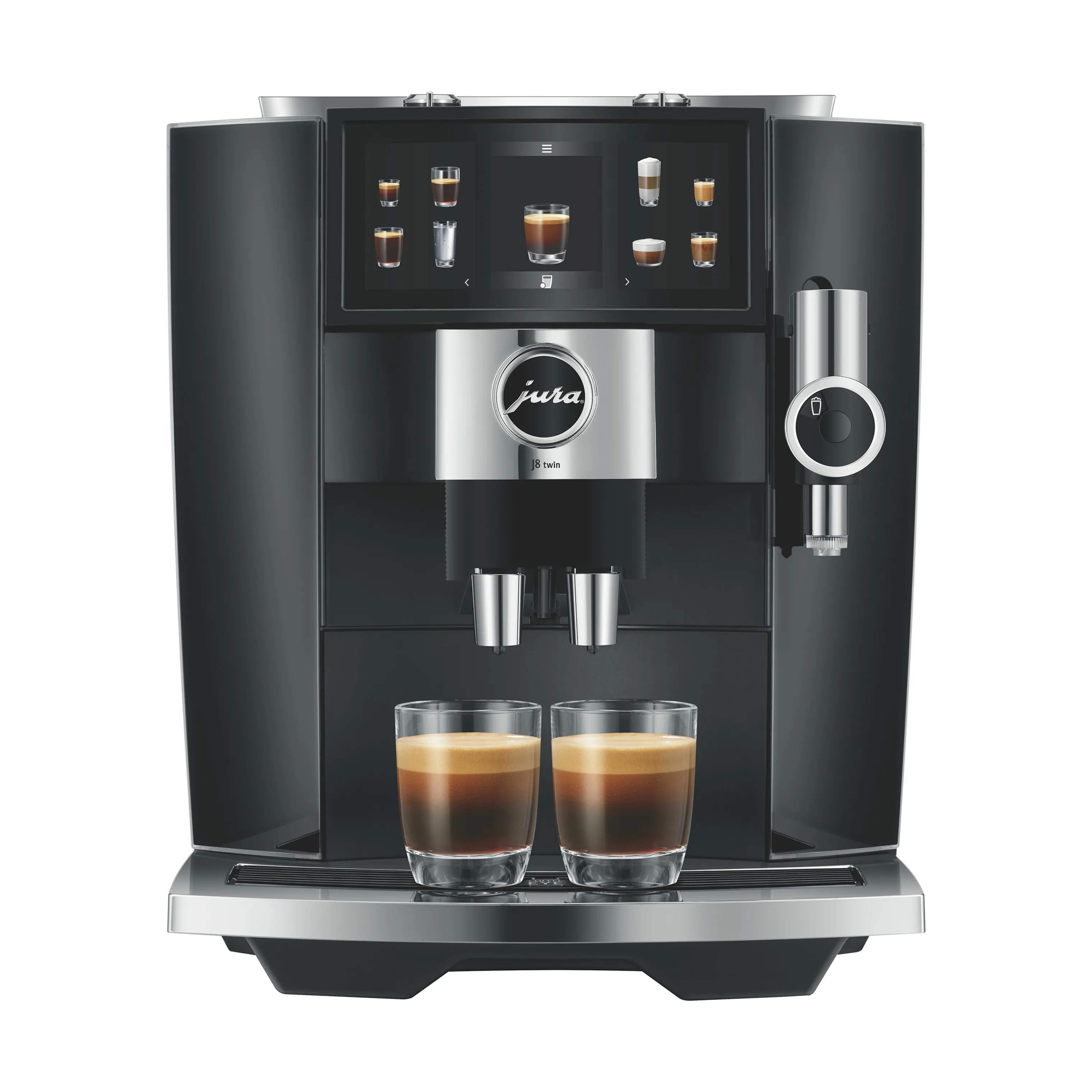 J8 Twin (EA) Espressomaskine, diamond black, large