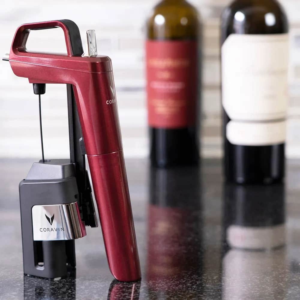 Coravin Vinpumper Timeless Six+ Vinsystem i Burgundy, 3