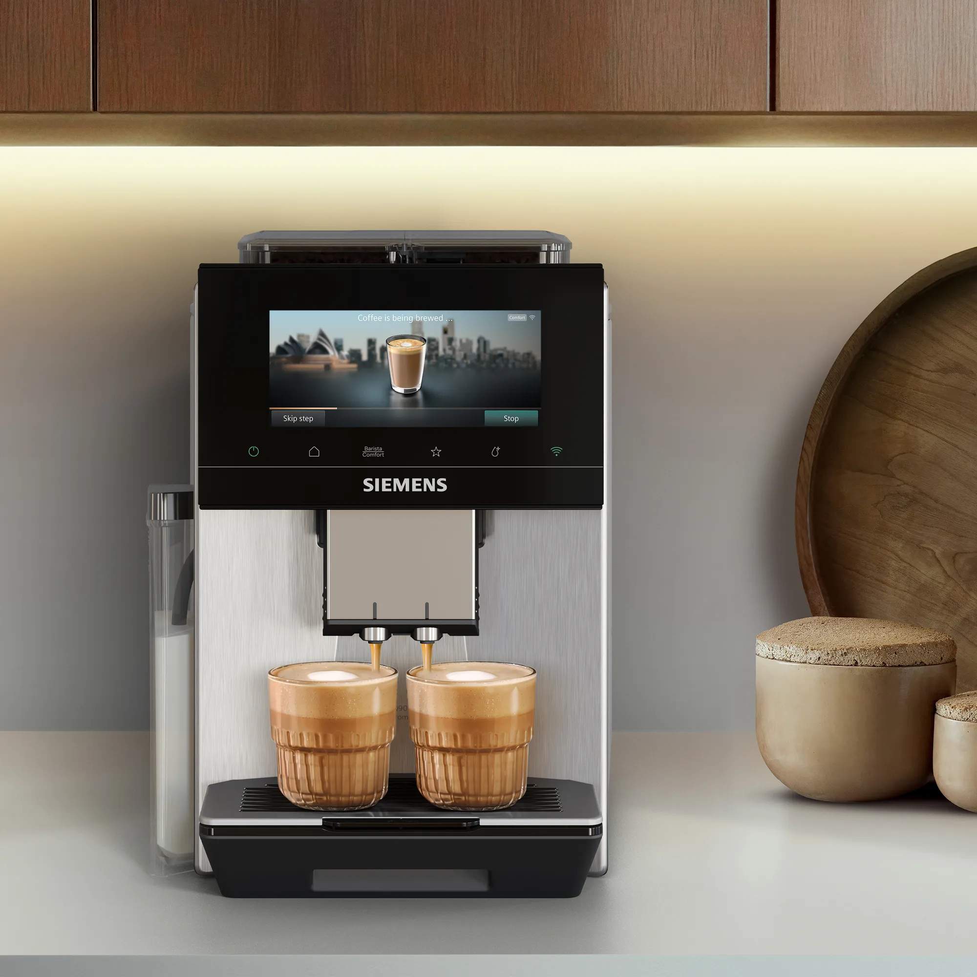 Siemens Espressomaskiner EQ900 iAroma Espressomaskine TQ927E03 i Grå, 3