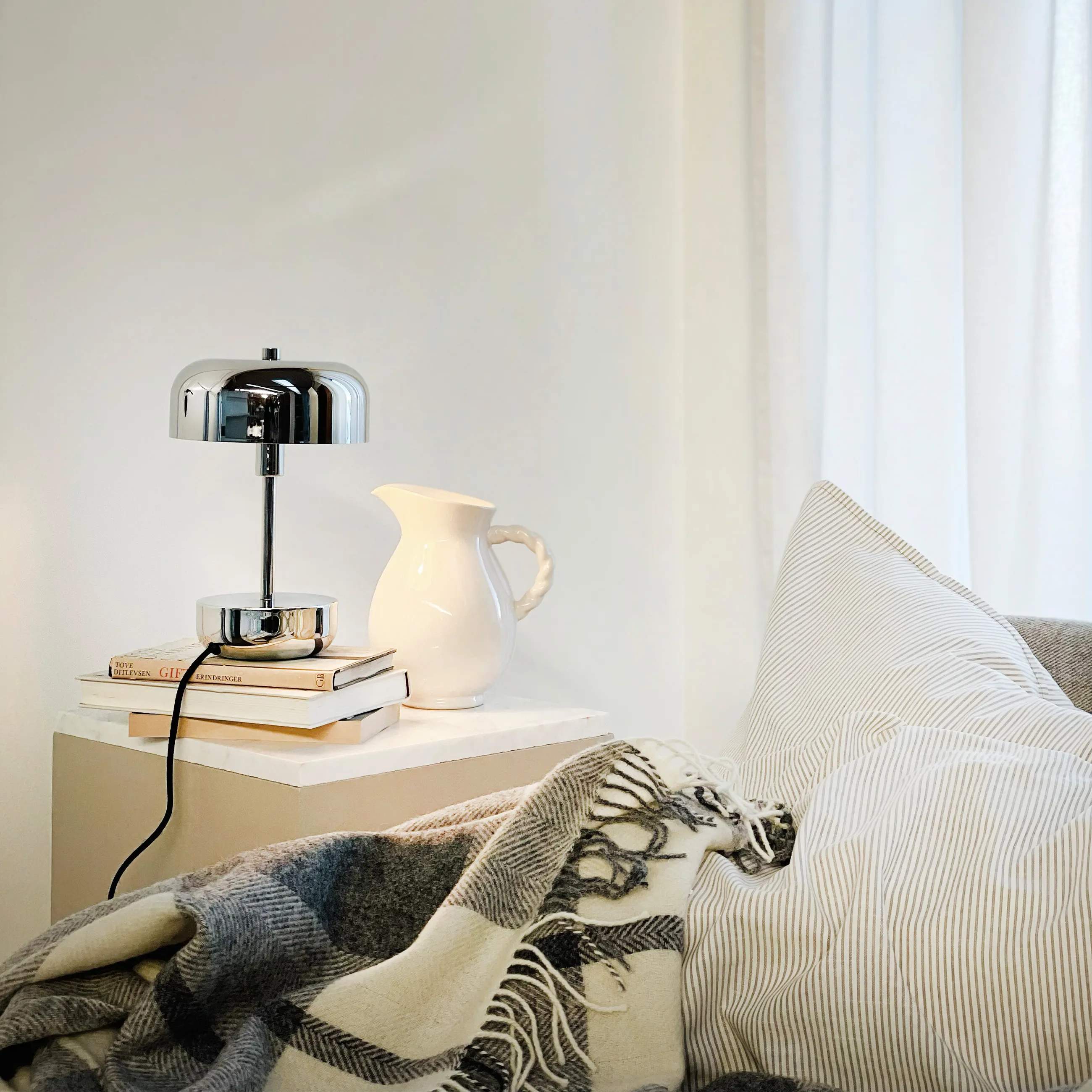 Dyberg Larsen Bordlamper Haipot BordLampe i Krom, 2