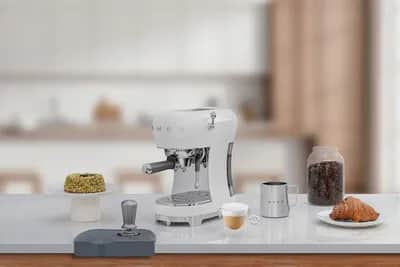 Smeg Espressomaskiner 50's Style Espressomaskine i hvid, 2